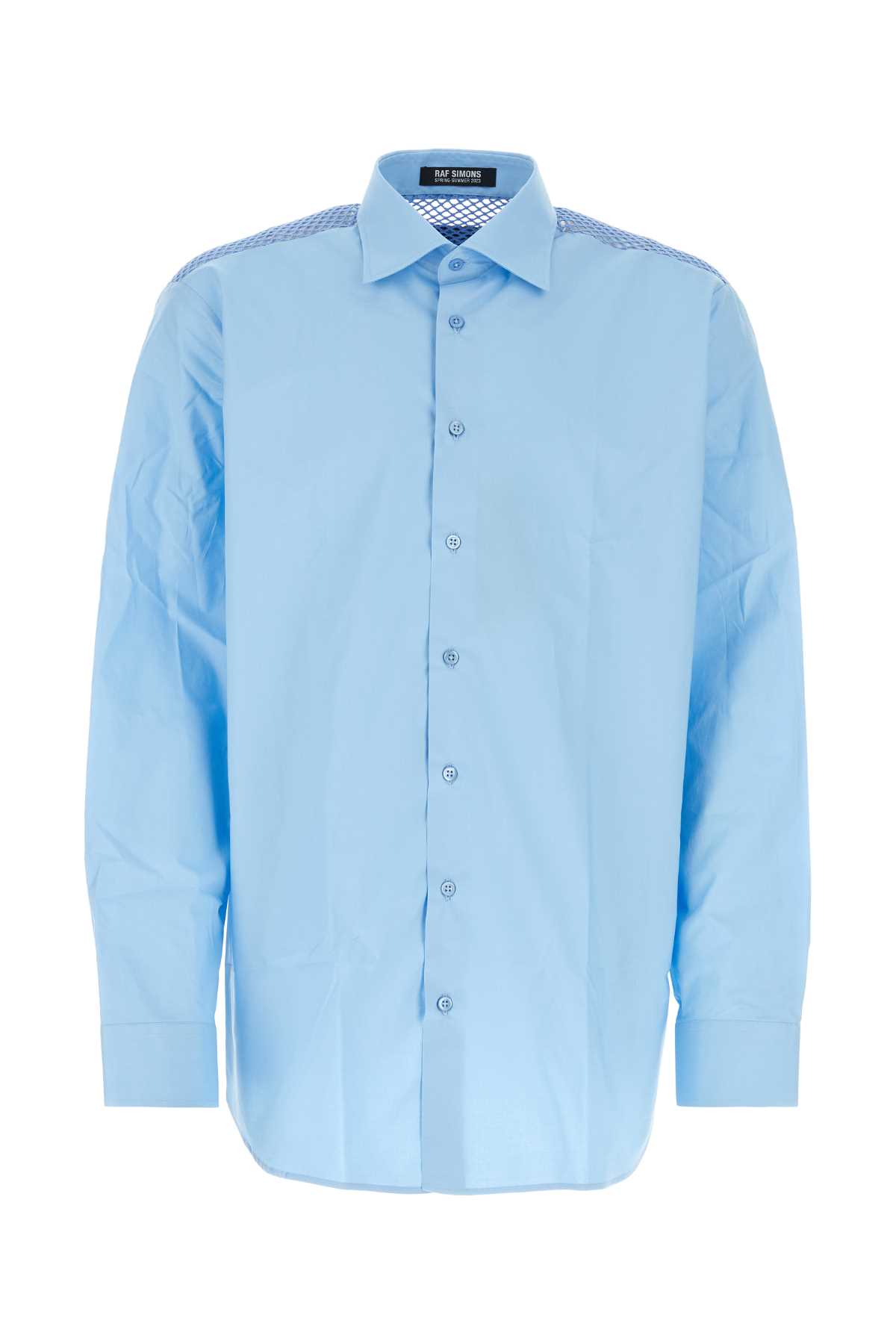 Light-blue Poplin Oversize Shirt