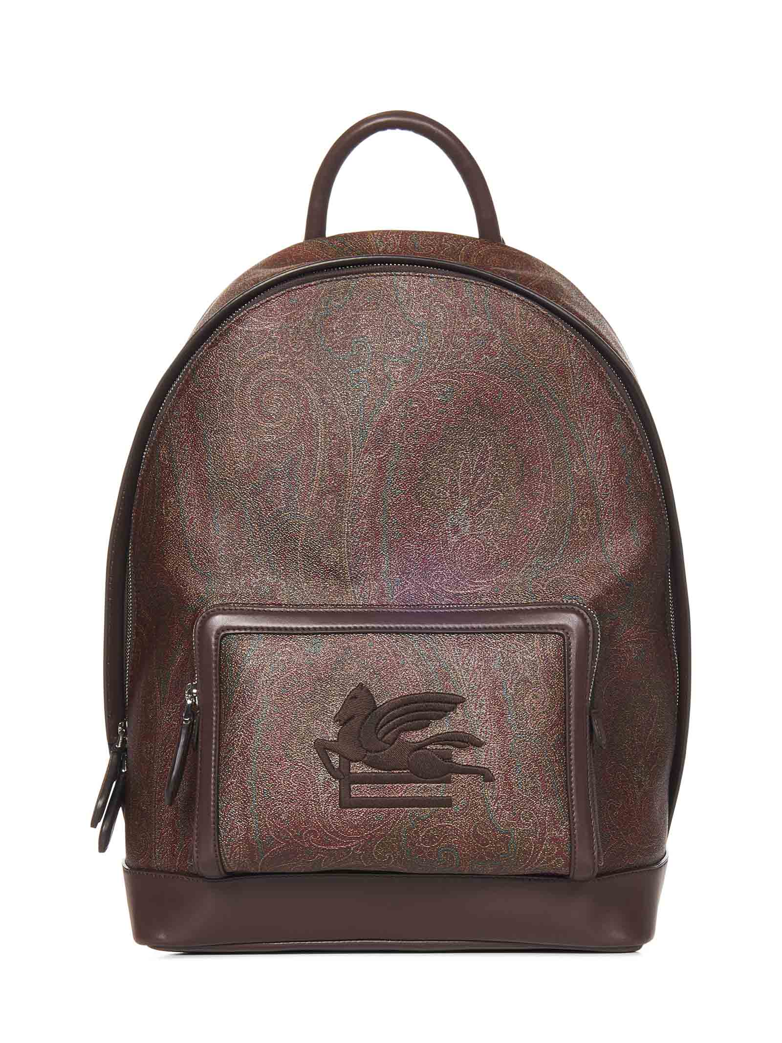 Pegaso Motif Paisley Jacquard Backpack