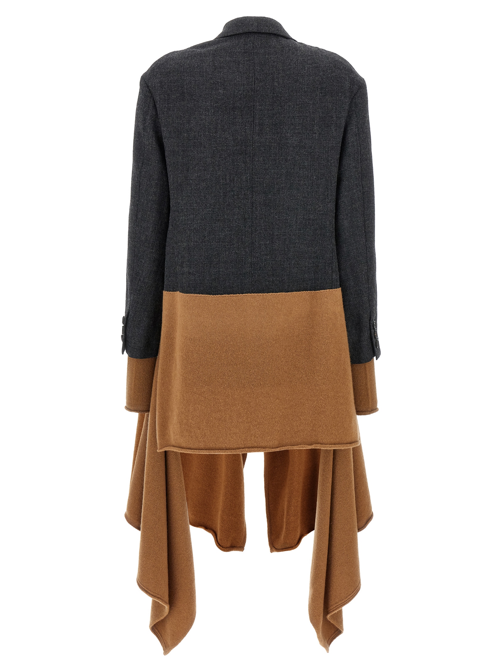 Undercover Multicolor Shawl Blazer In Brown