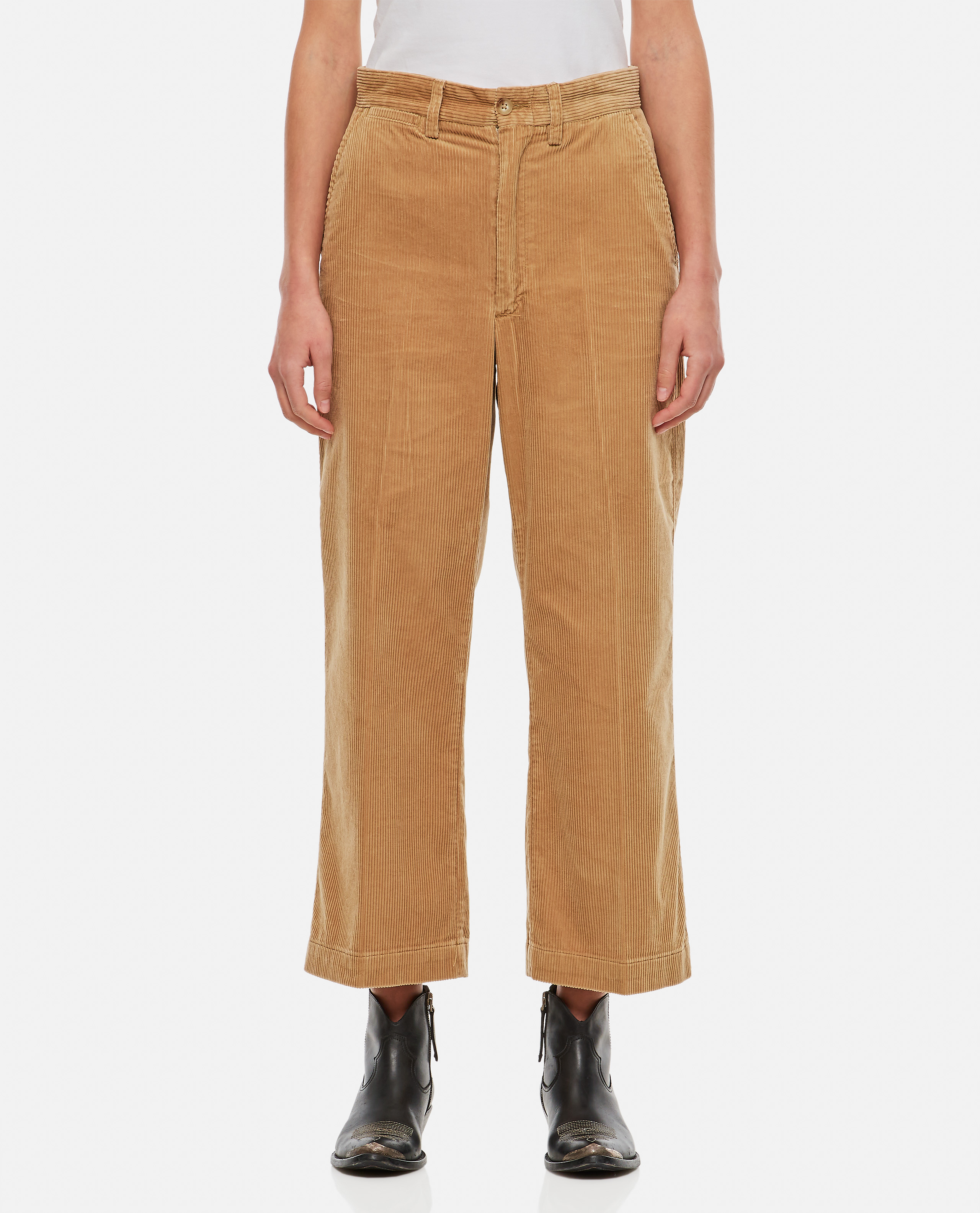 Wide Leg Chino Cropped Pants