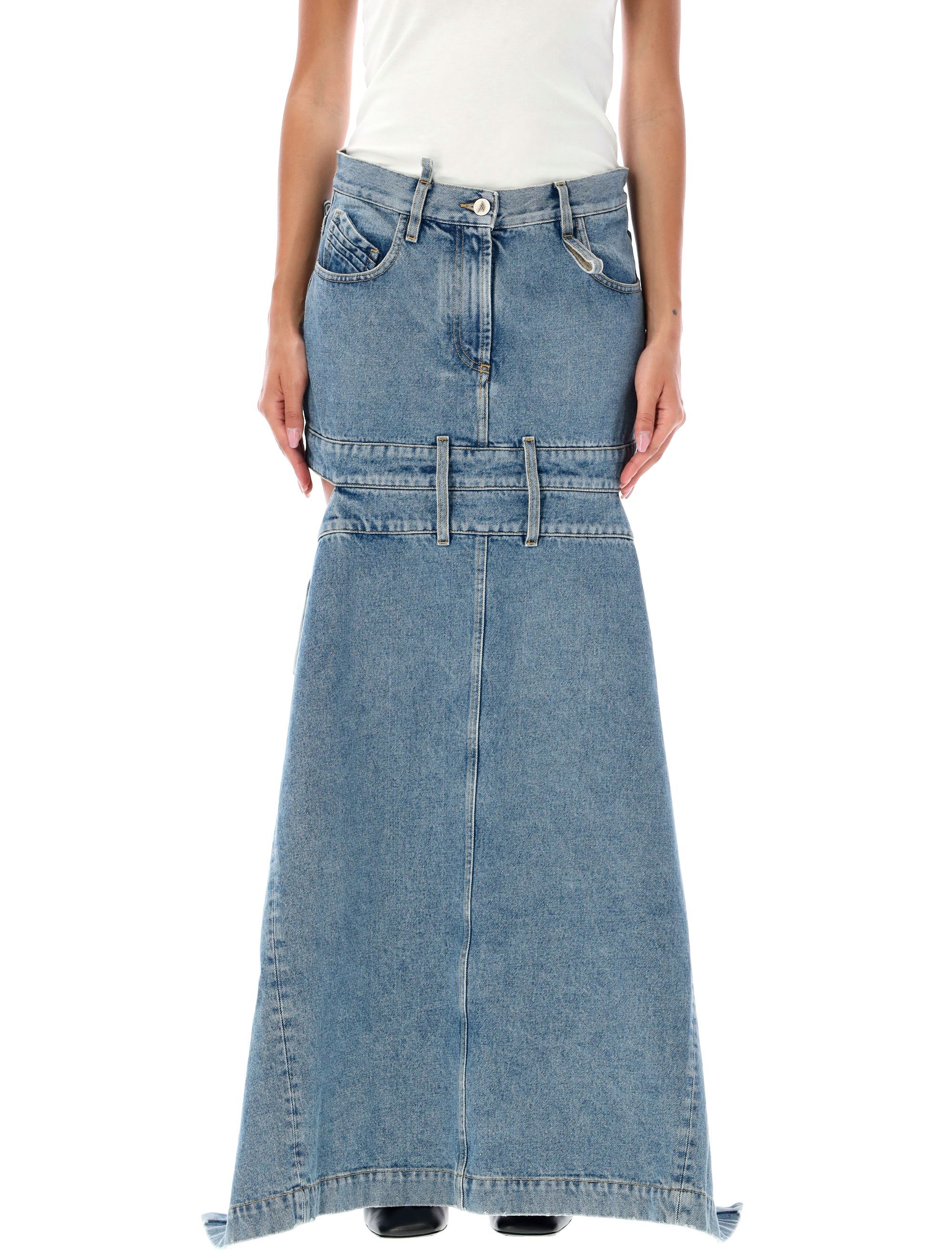 Denim Midi Skirt