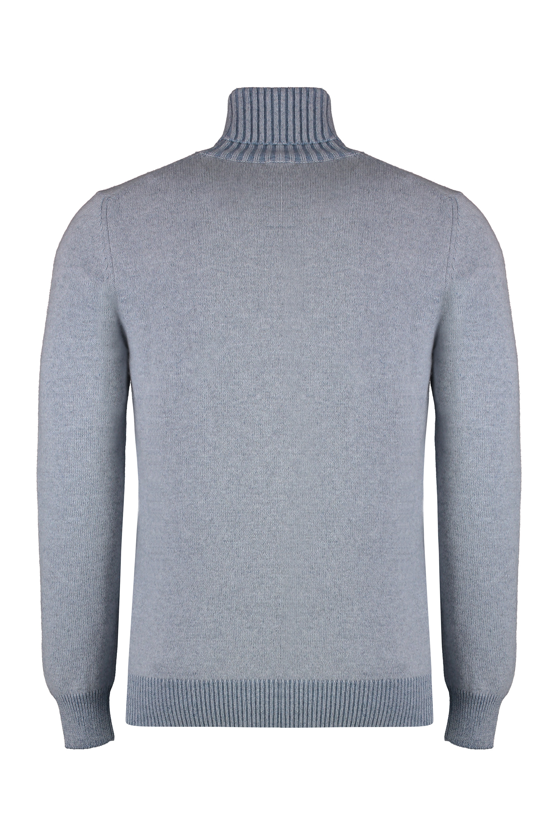 Malo Cashmere Turtleneck Sweater In Light Blue