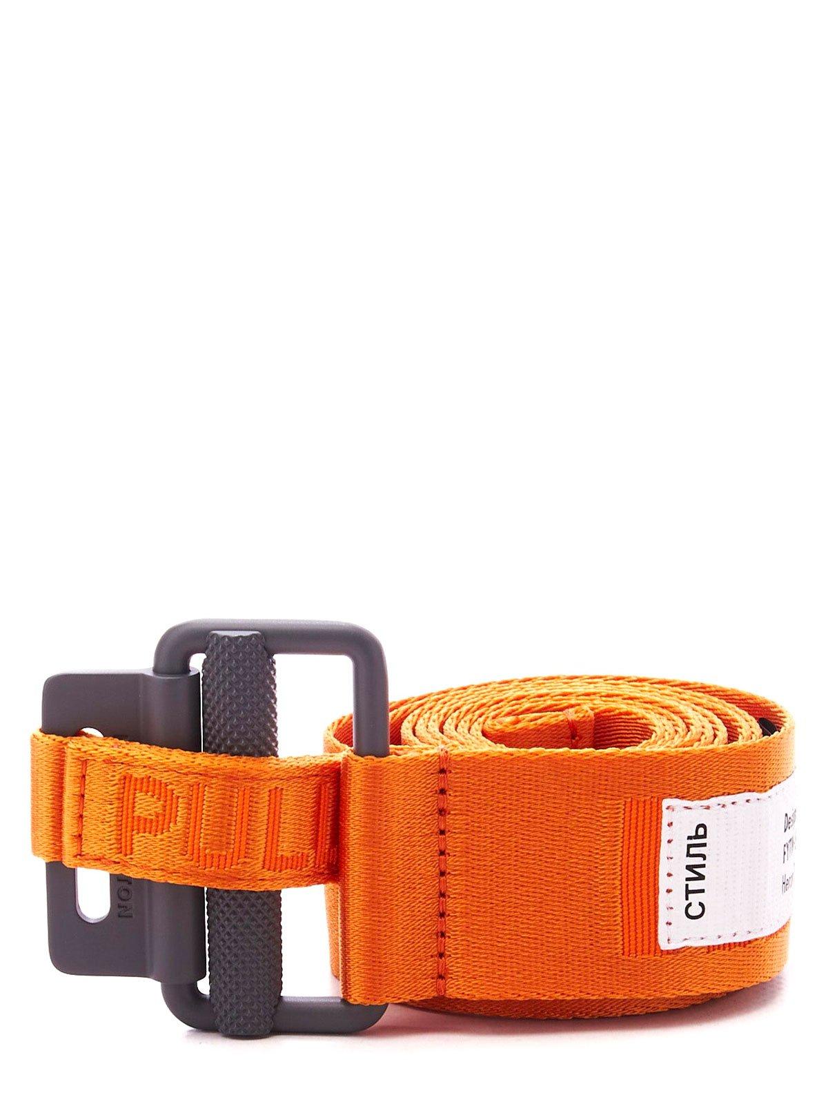 Logo-patch Slide Buckled Belt