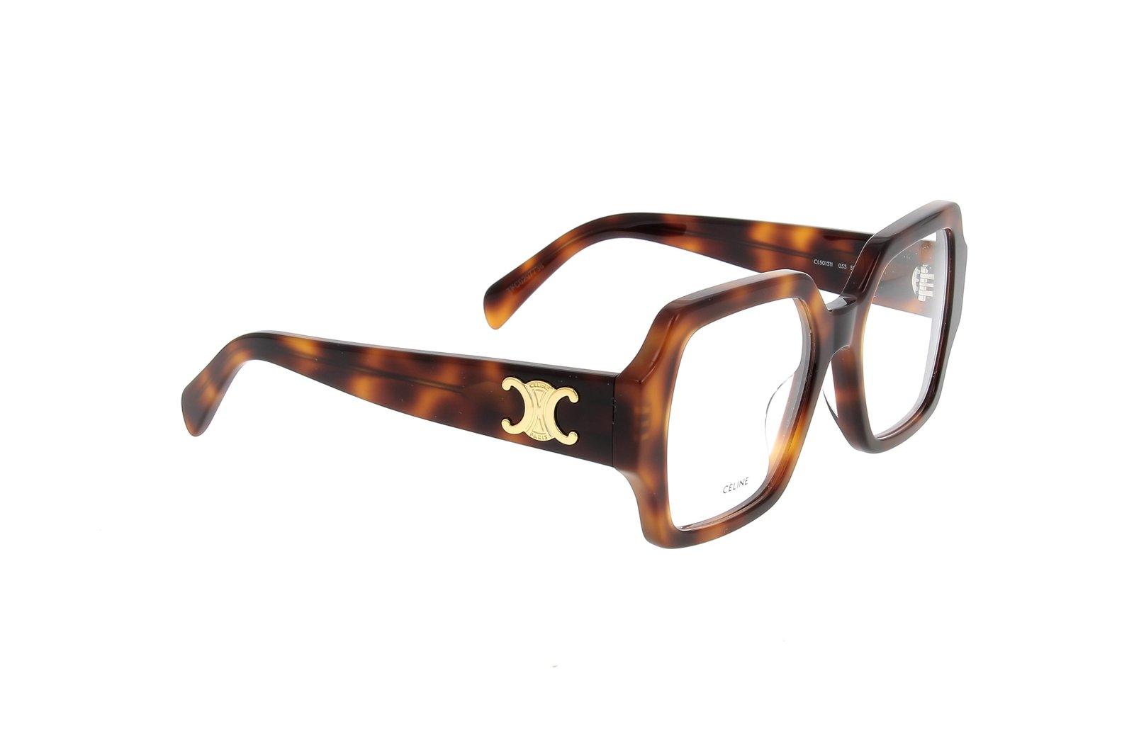 Celine Oversized Square Frame Glasses In 053 - Black