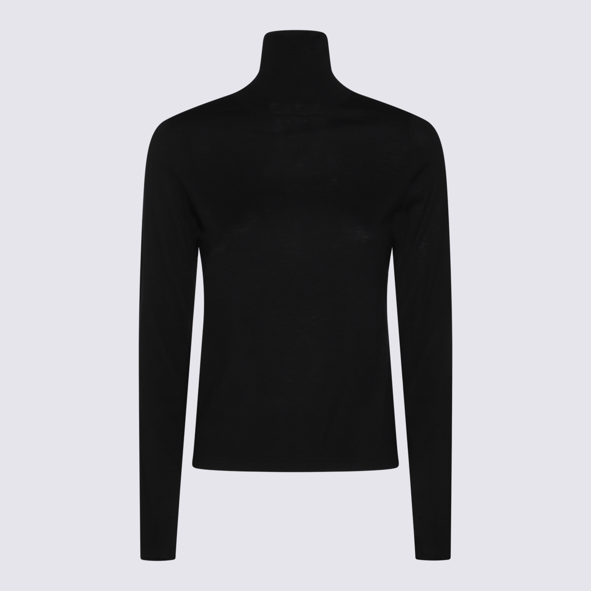 Black Wool Veloce Knitwear