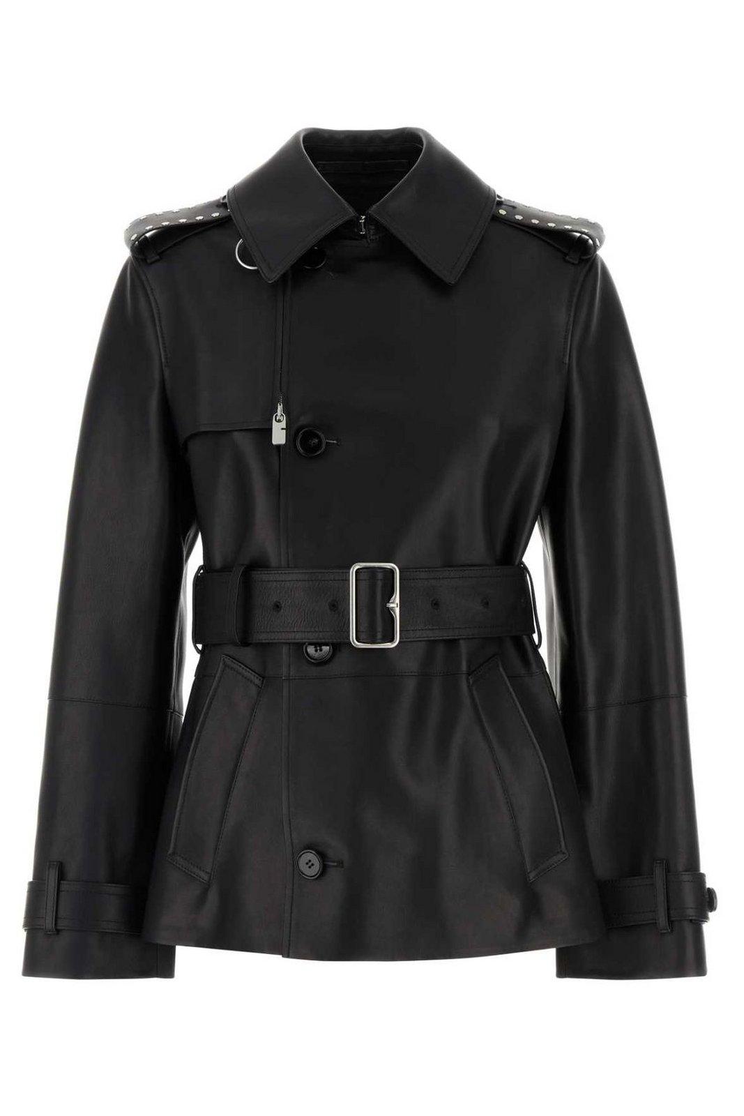 Belted Collared Trench Jacket