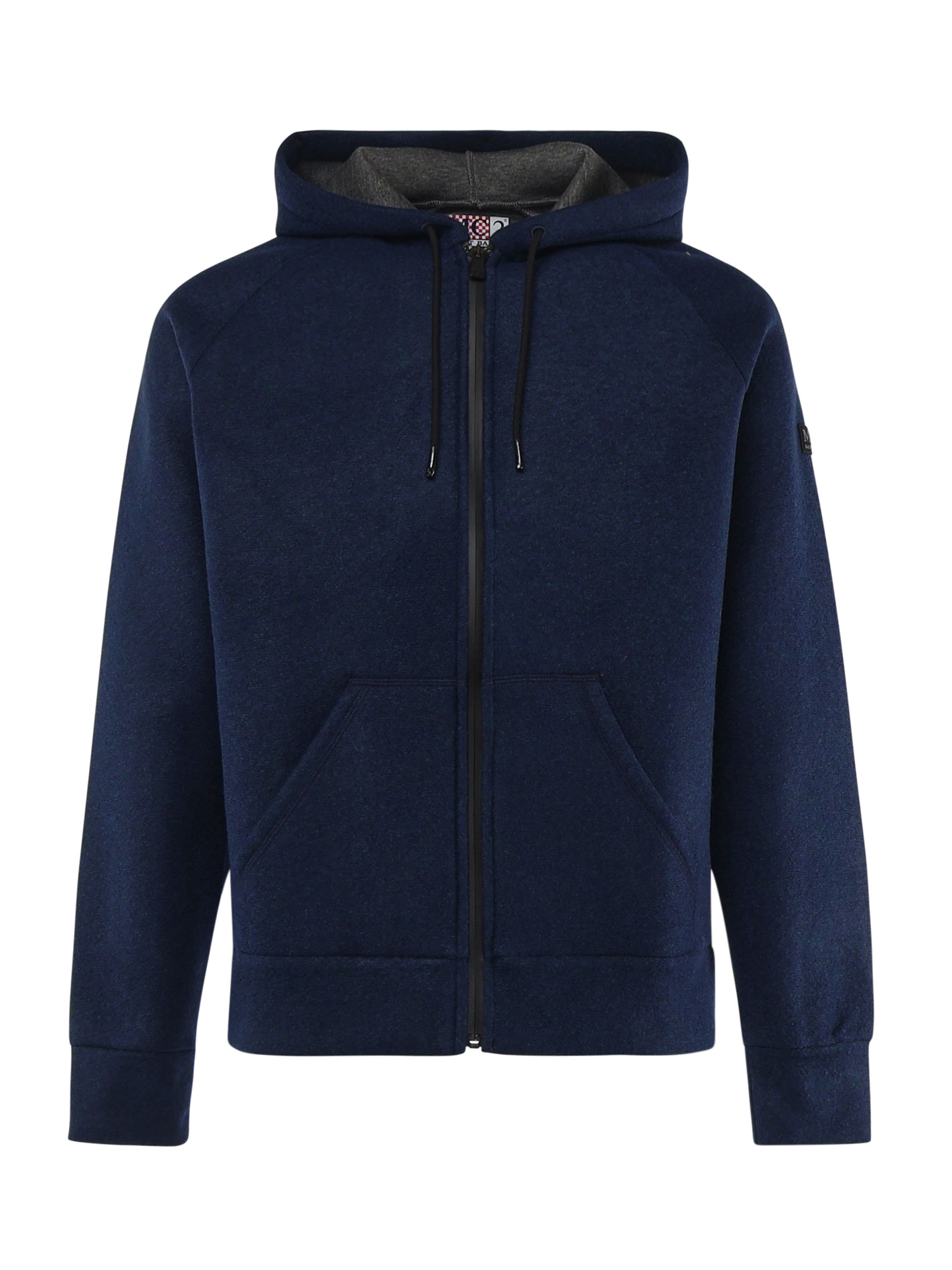 Sweatshirt With Zip And Integrated Hood