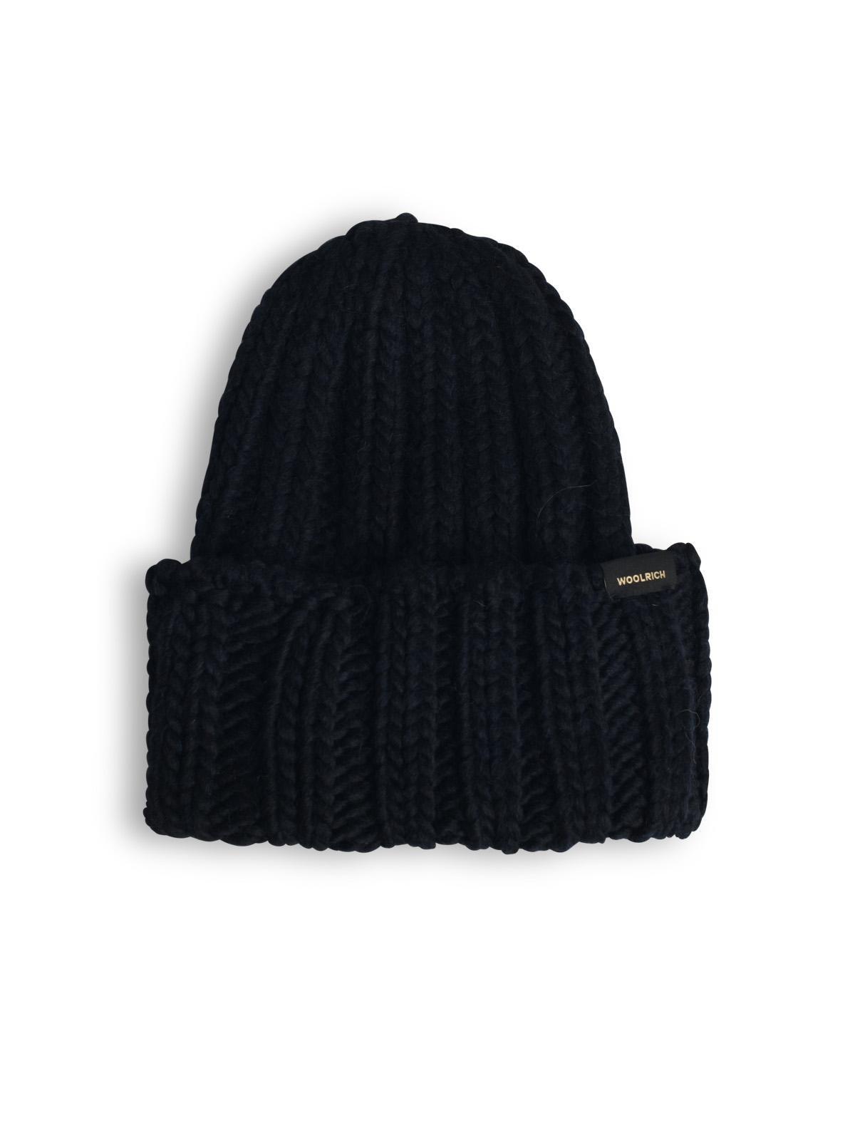 Logo Patch Turn-up Hem Beanie