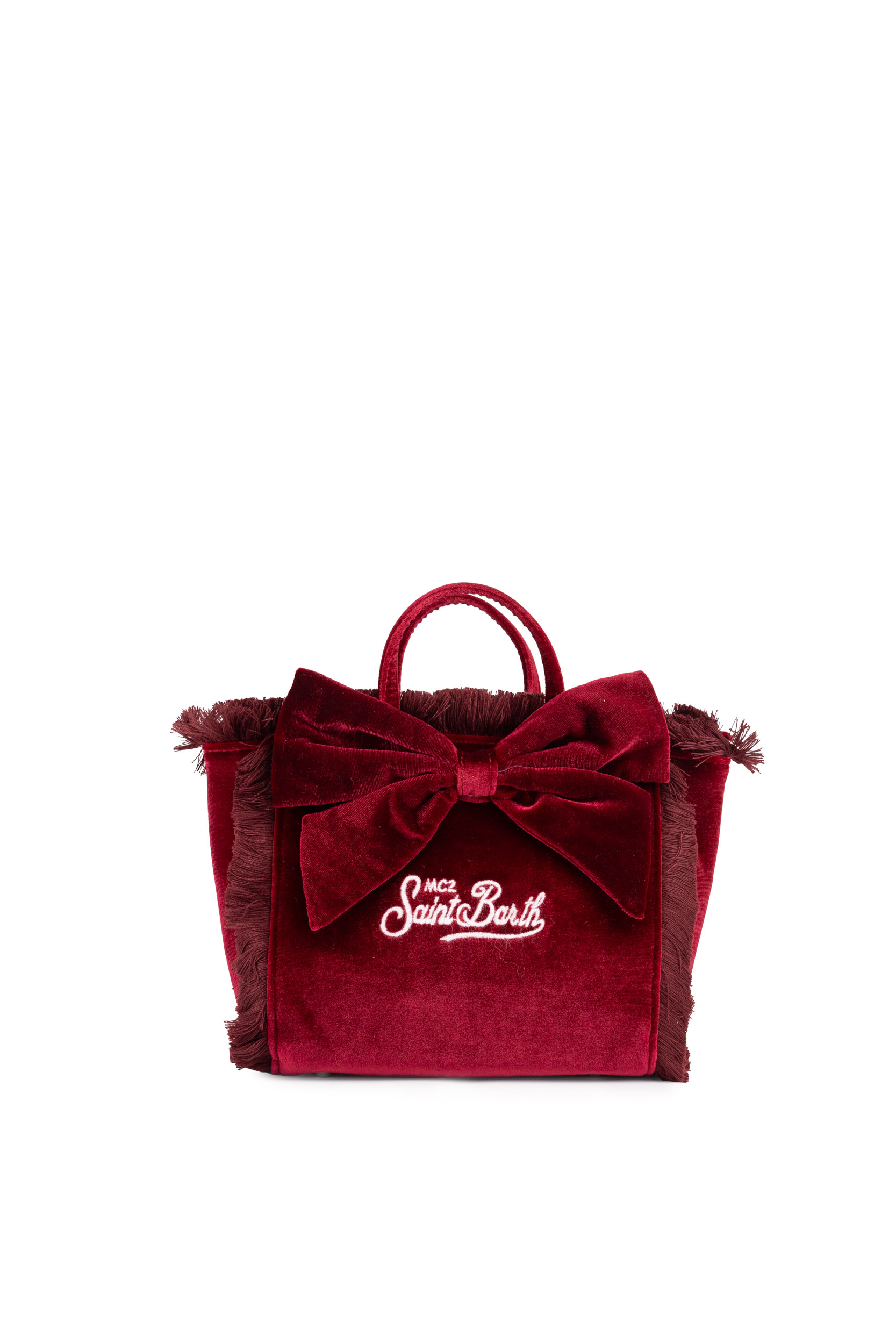 Mini Vanity Bag In Velvet With Bow