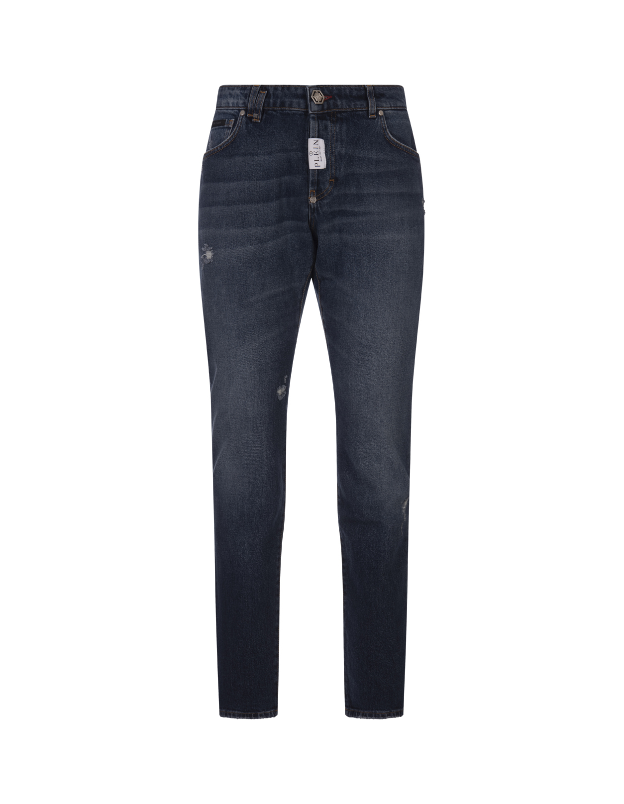 Blue Super Straight Cut Jeans