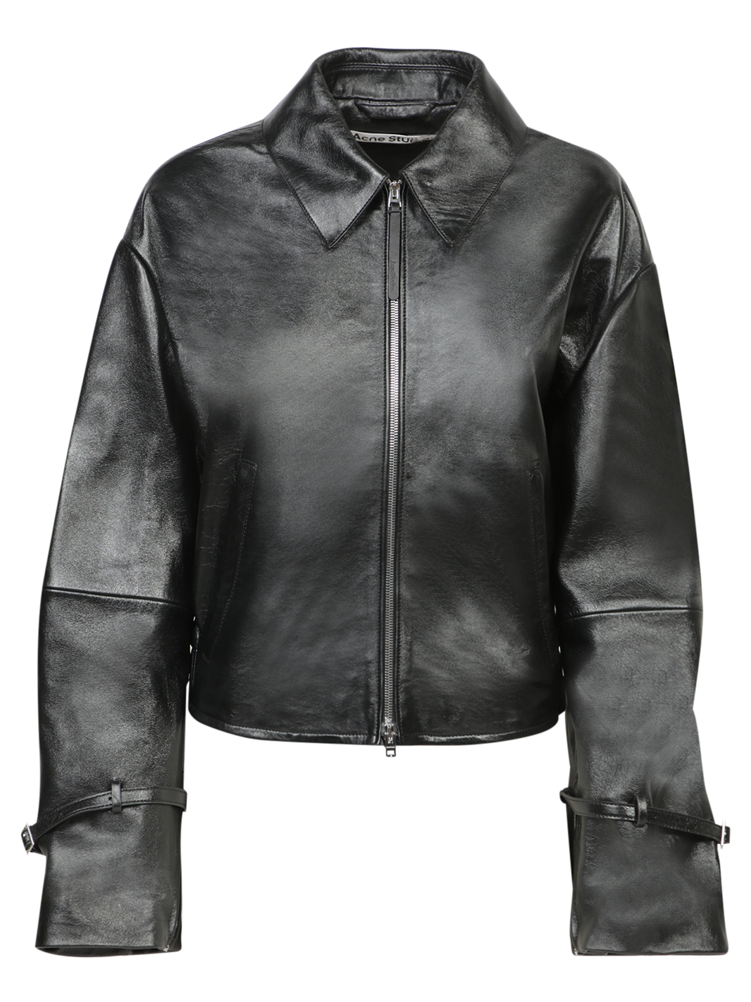 Zip-up Leather Jacket