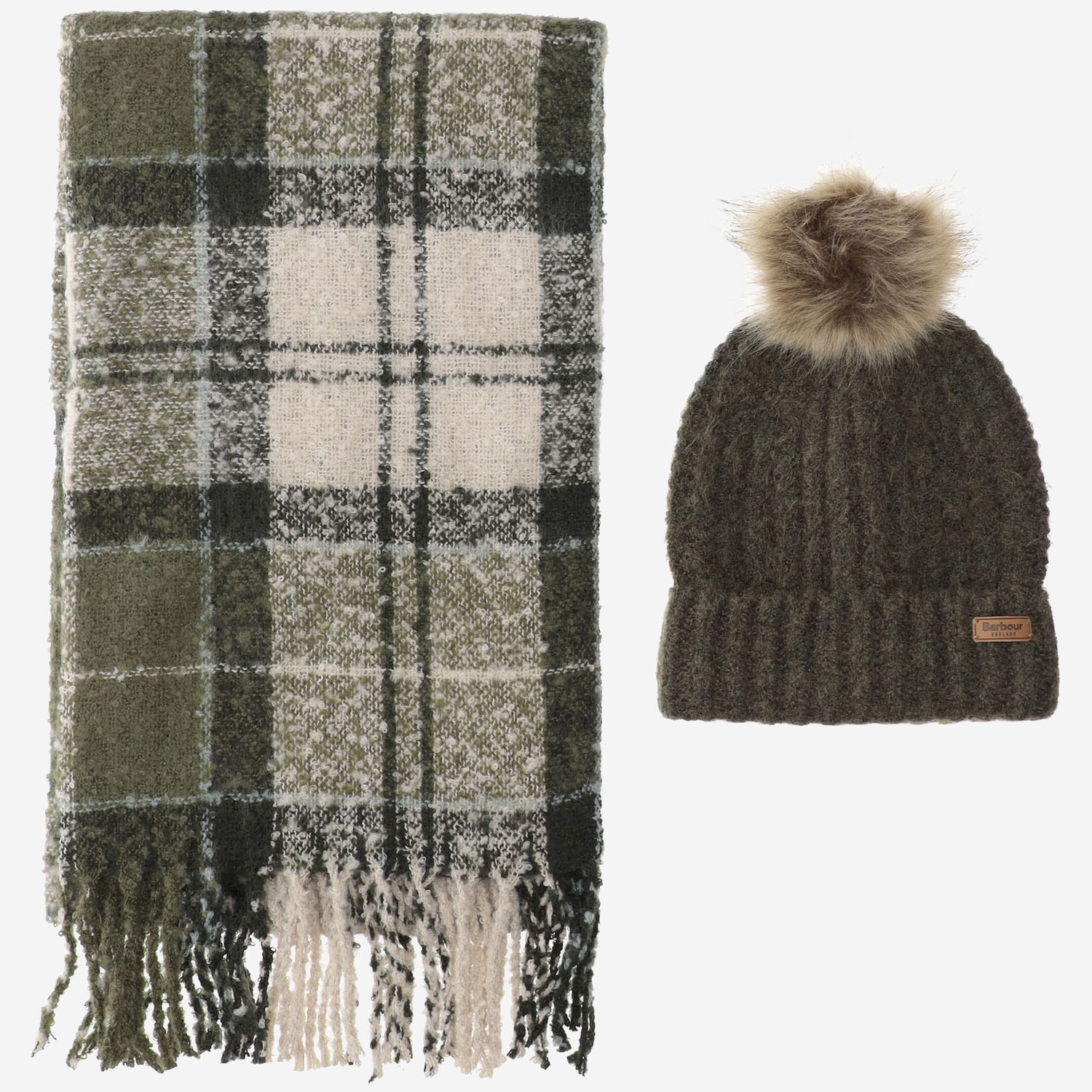 Saltburn Scarf And Hat Set Barbour