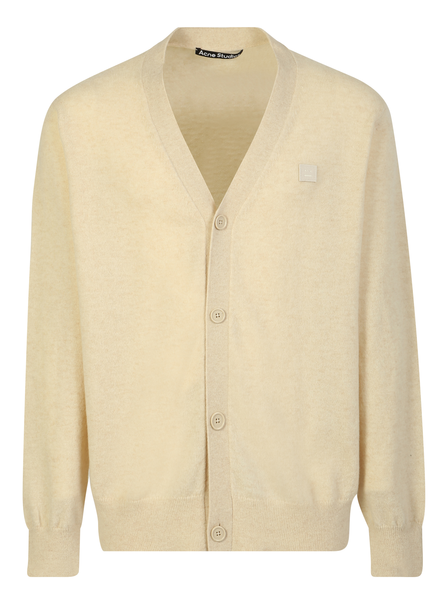 Logo Patch V-neck Knit Cardigan