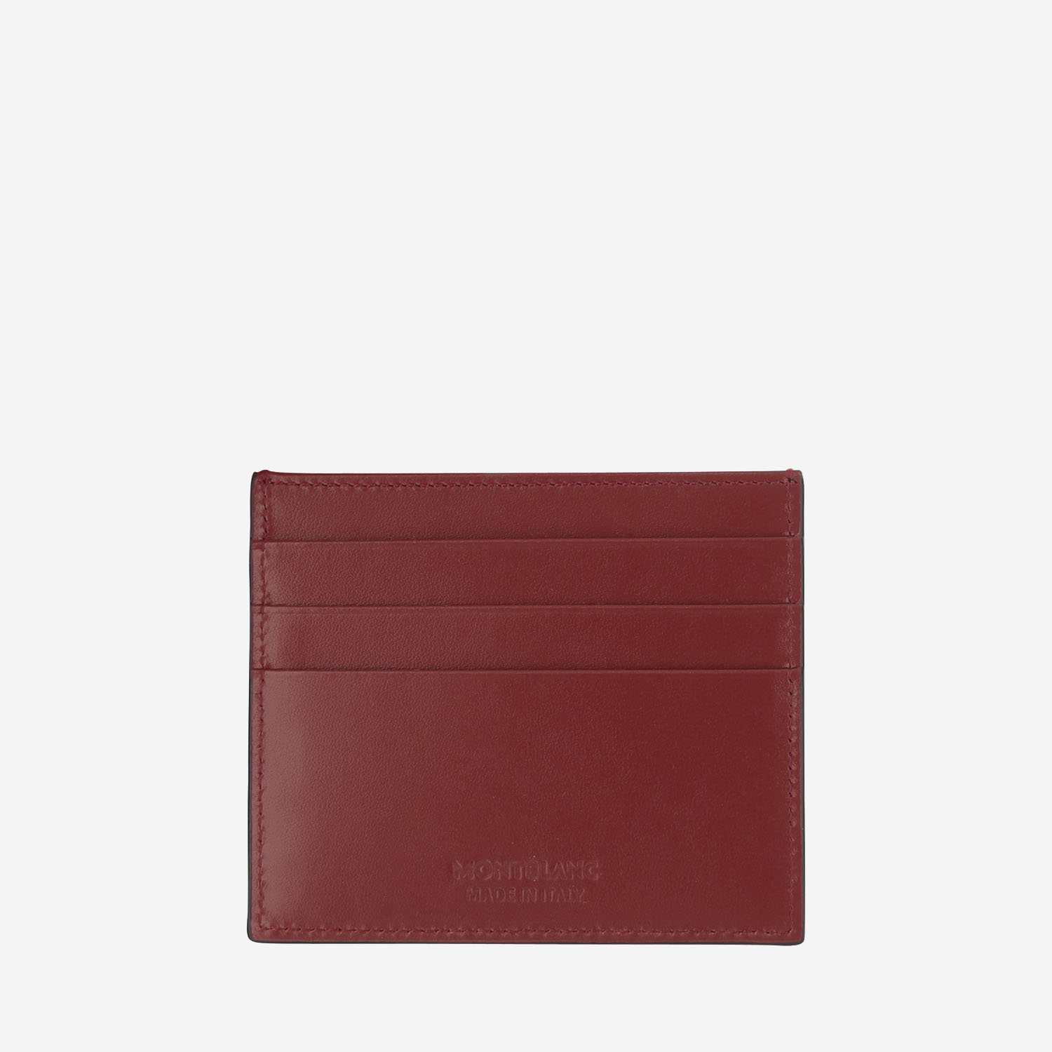 Shop Montblanc Card Case 6 Compartments Meisterstück In Red