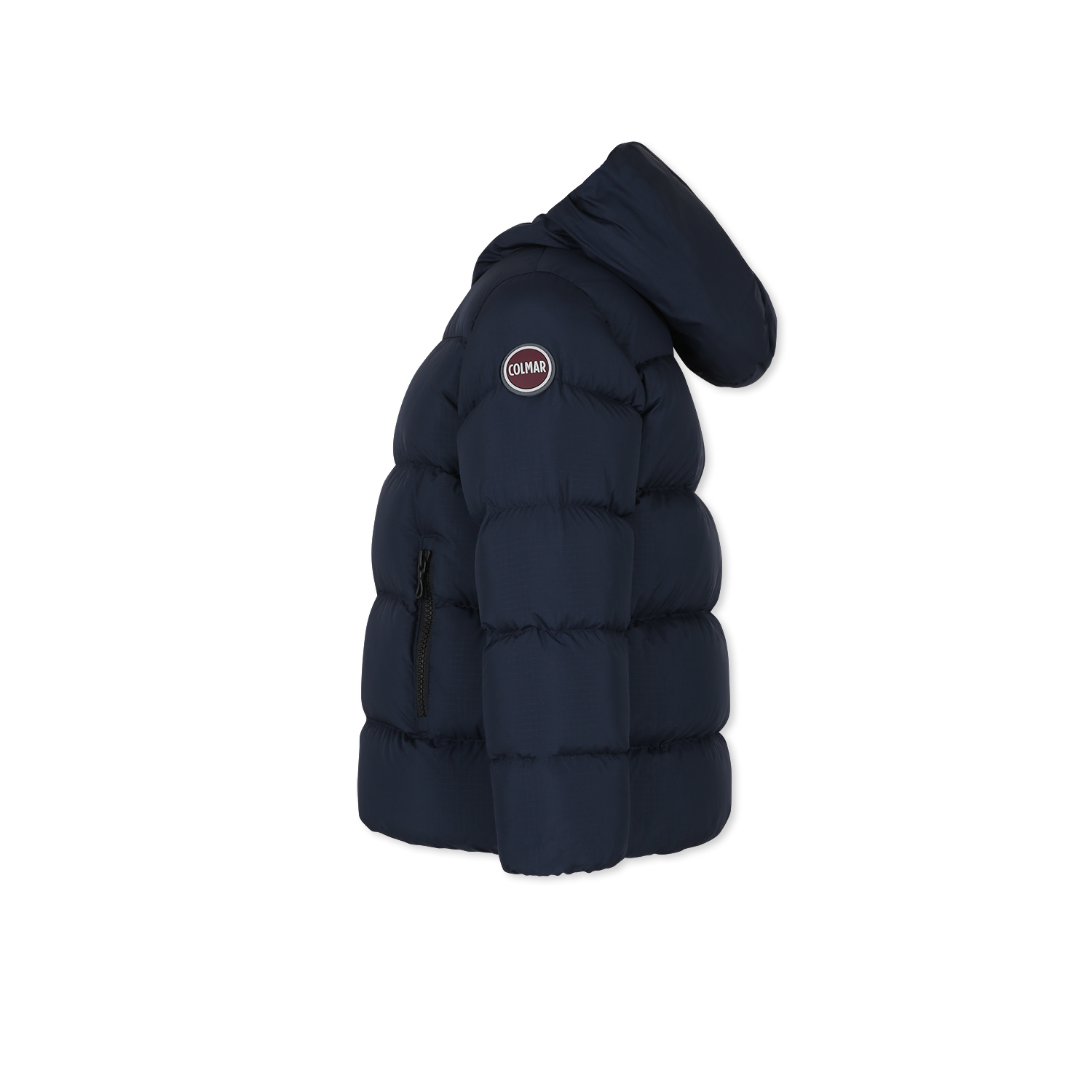 Colmar Blue Down Jacket For Boy With Logo In Navy