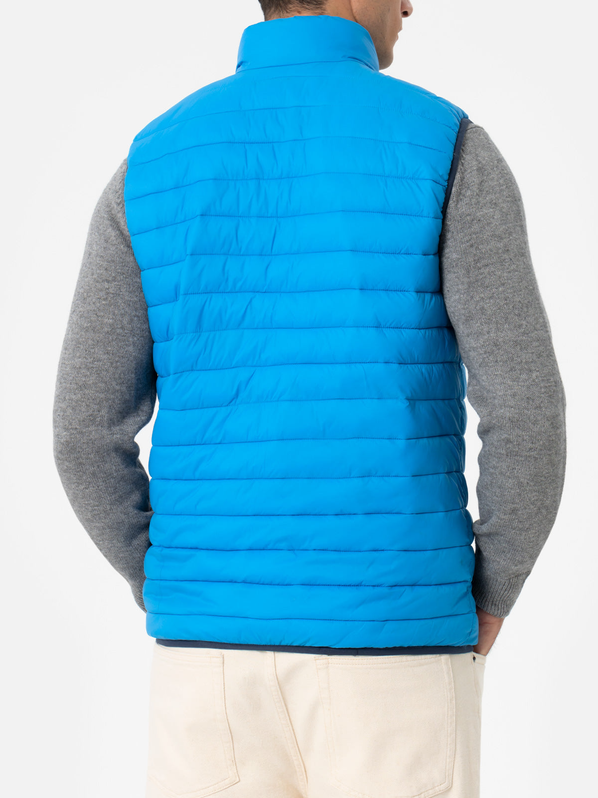 Mc2 Saint Barth Man Bluette Padded Vest Aspen