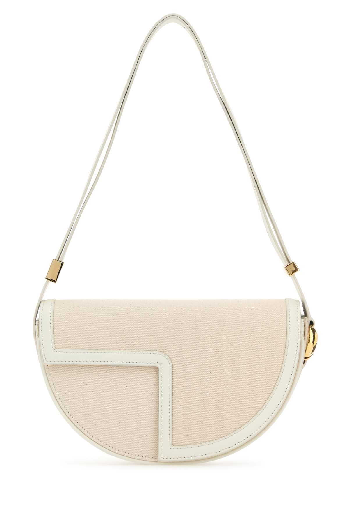 Two-tone Canvas And Leather Le Patou Shoulder Bag