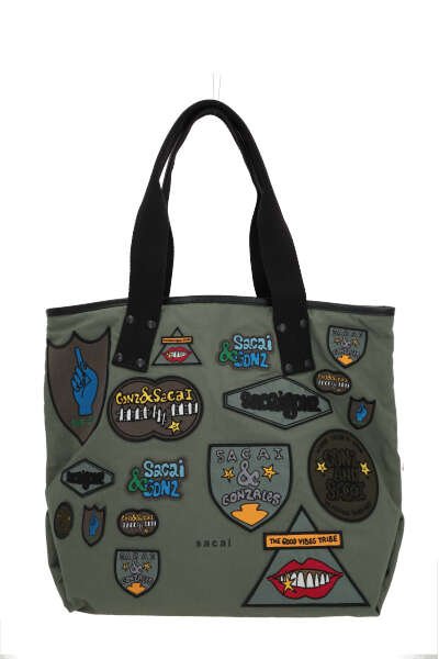 Patch Detailed Tote Bag