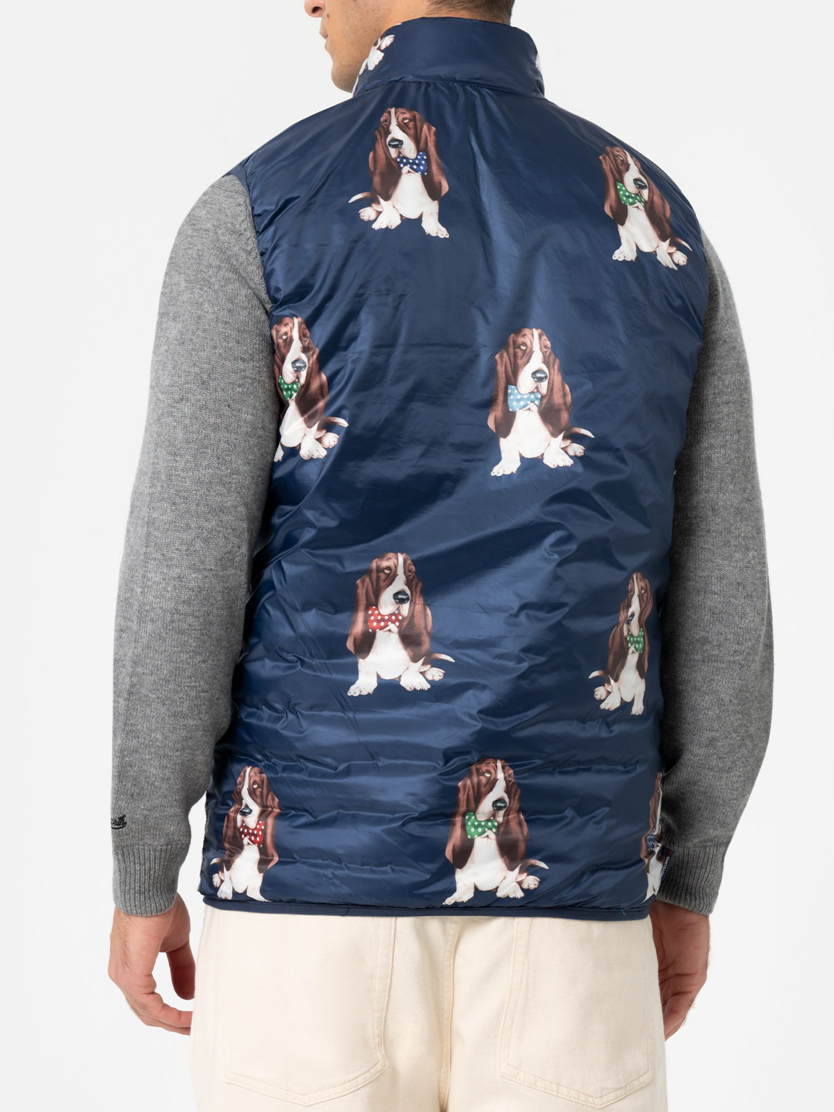 Mc2 Saint Barth Man Bluette Padded Vest Aspen
