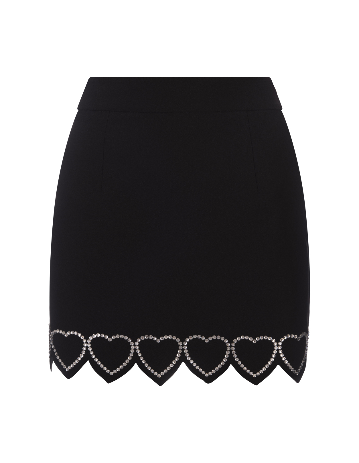 Black Cady Mini Skirt Heart