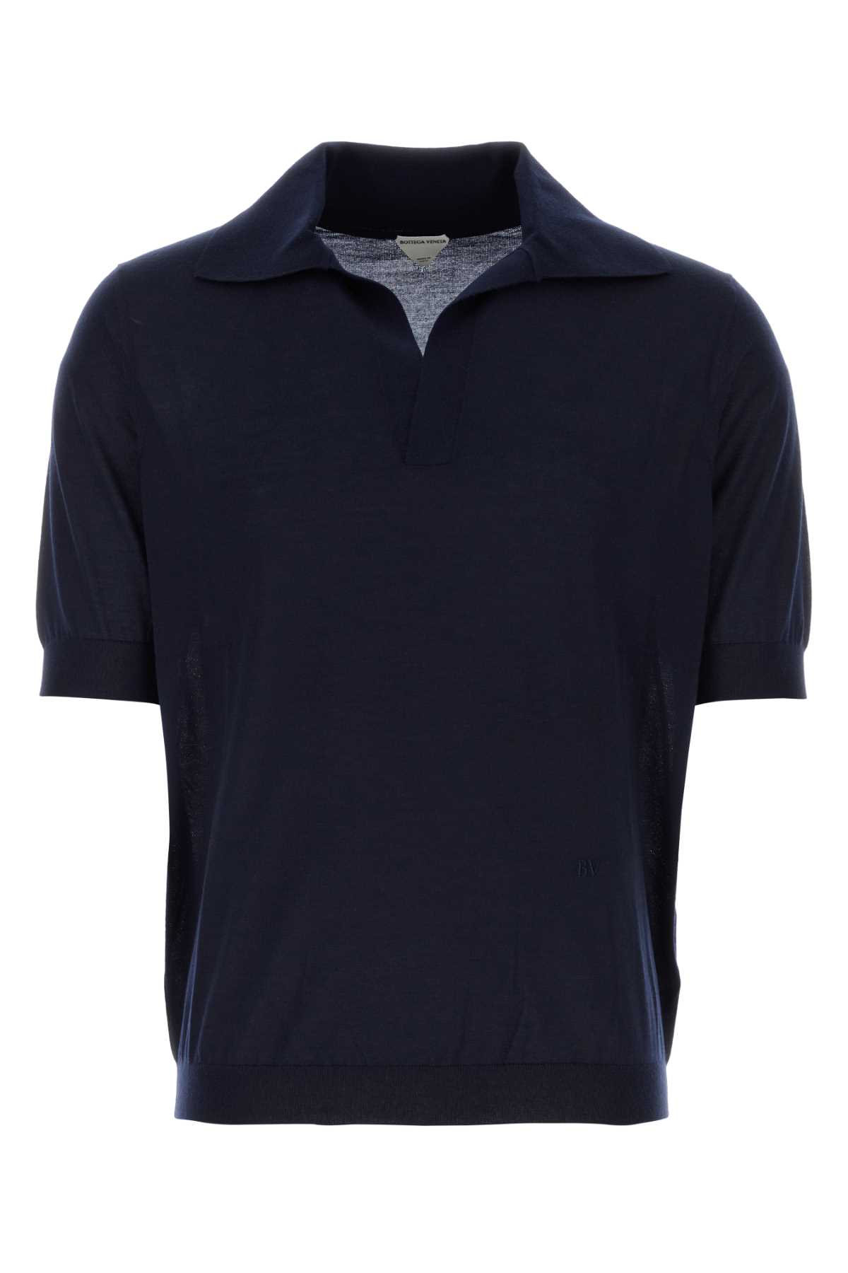 Midnight Blue Cashmere Polo Shirt