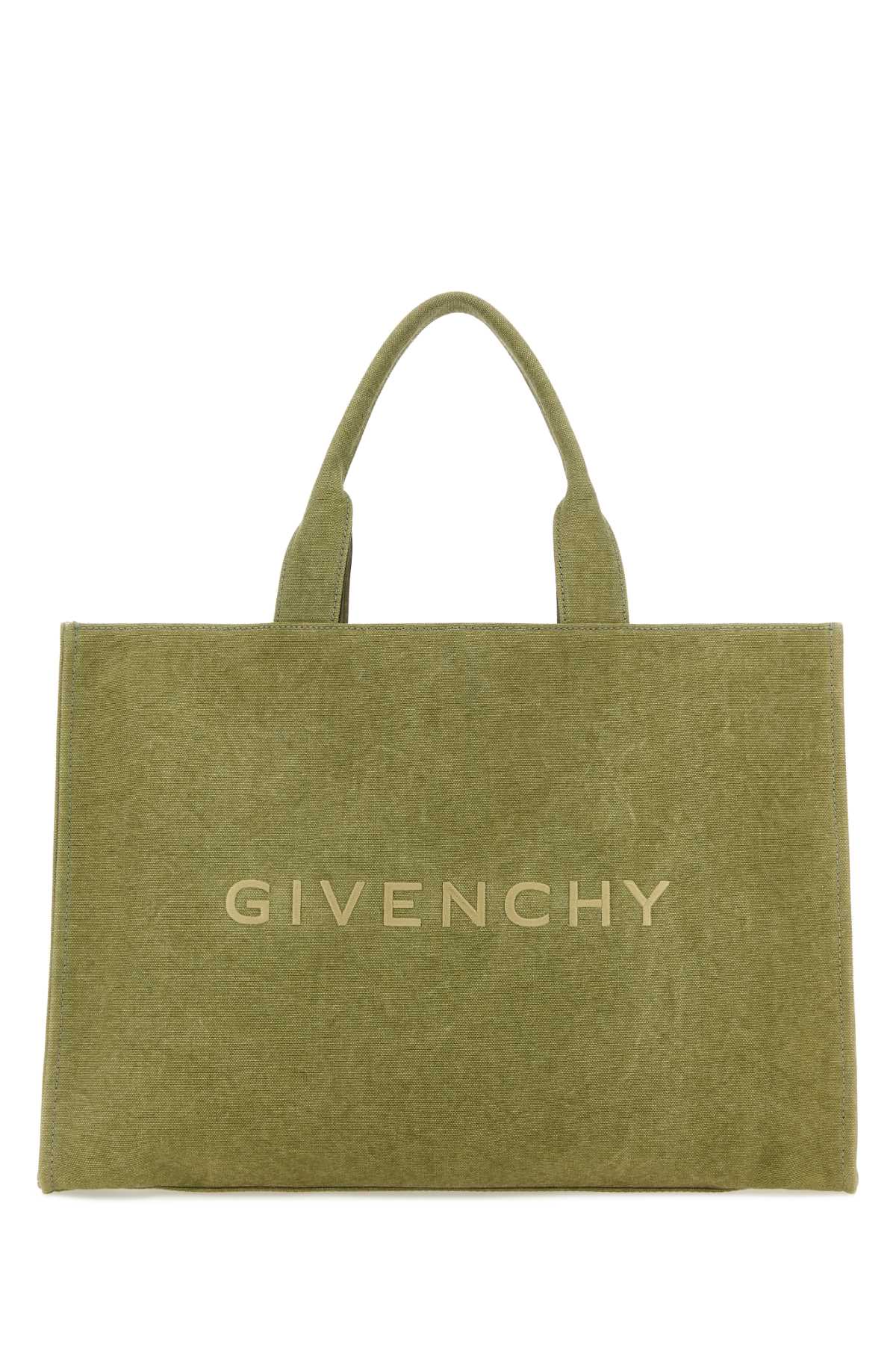 Khaki Canvas Givenchy Shopping Bag