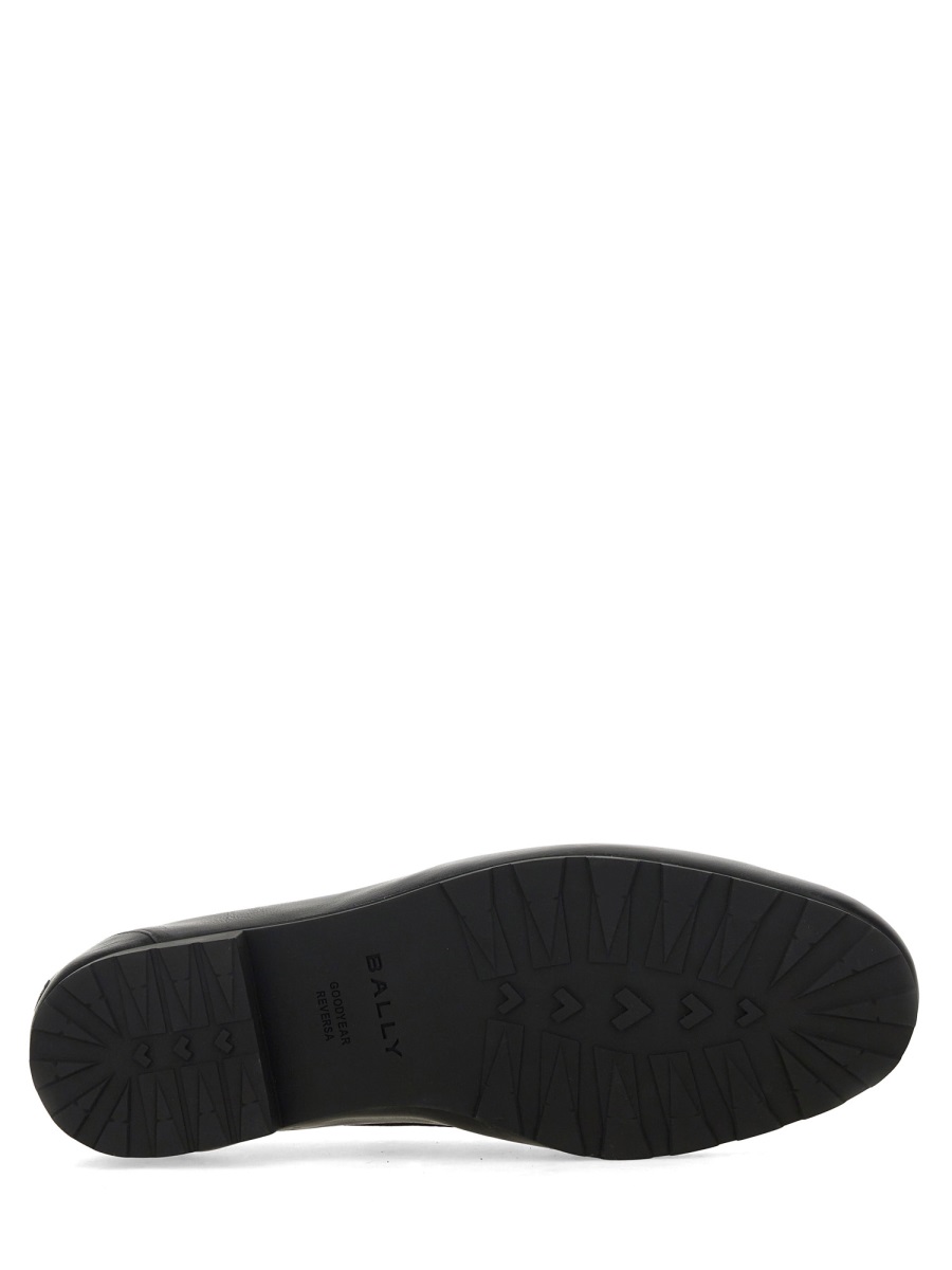 Shop Bally Leather Loafer In Black
