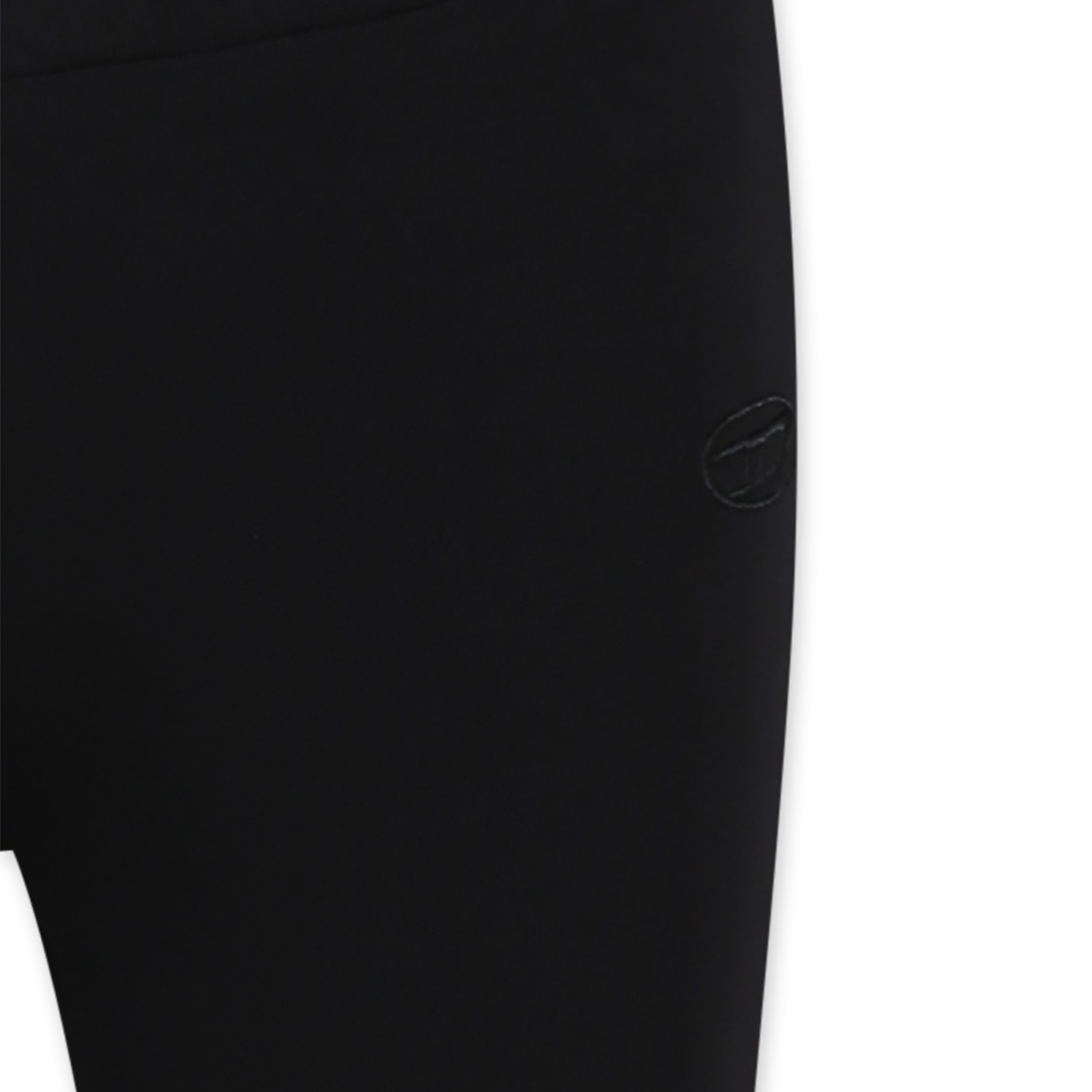 Diesel Black Leggings For Girl In Black