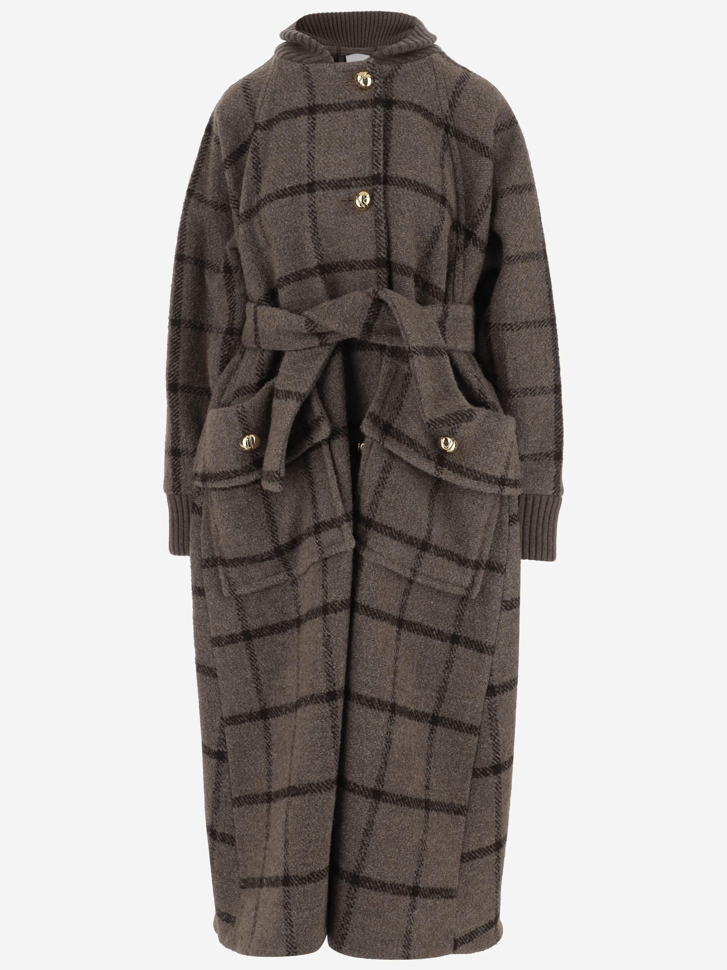 Wool Blend Oversized Coat