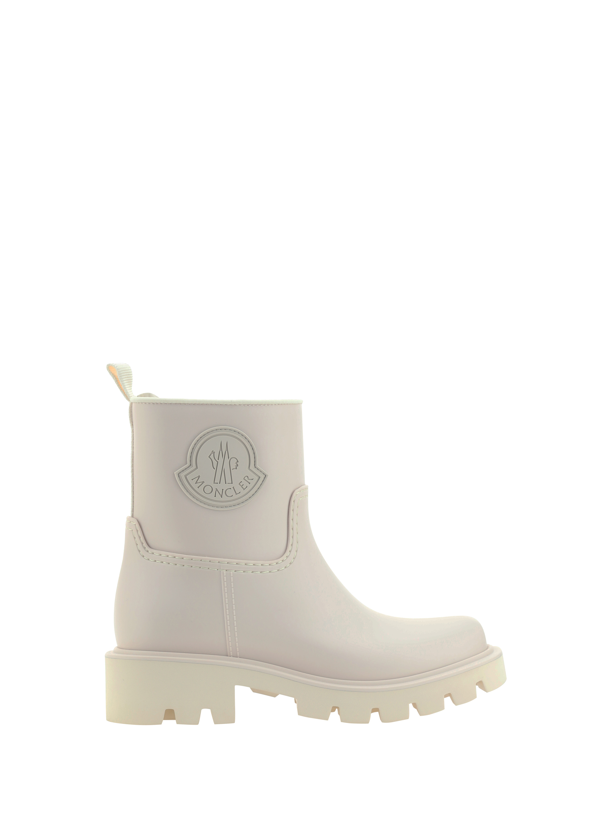 White Kicktream Rain Ankle Boots