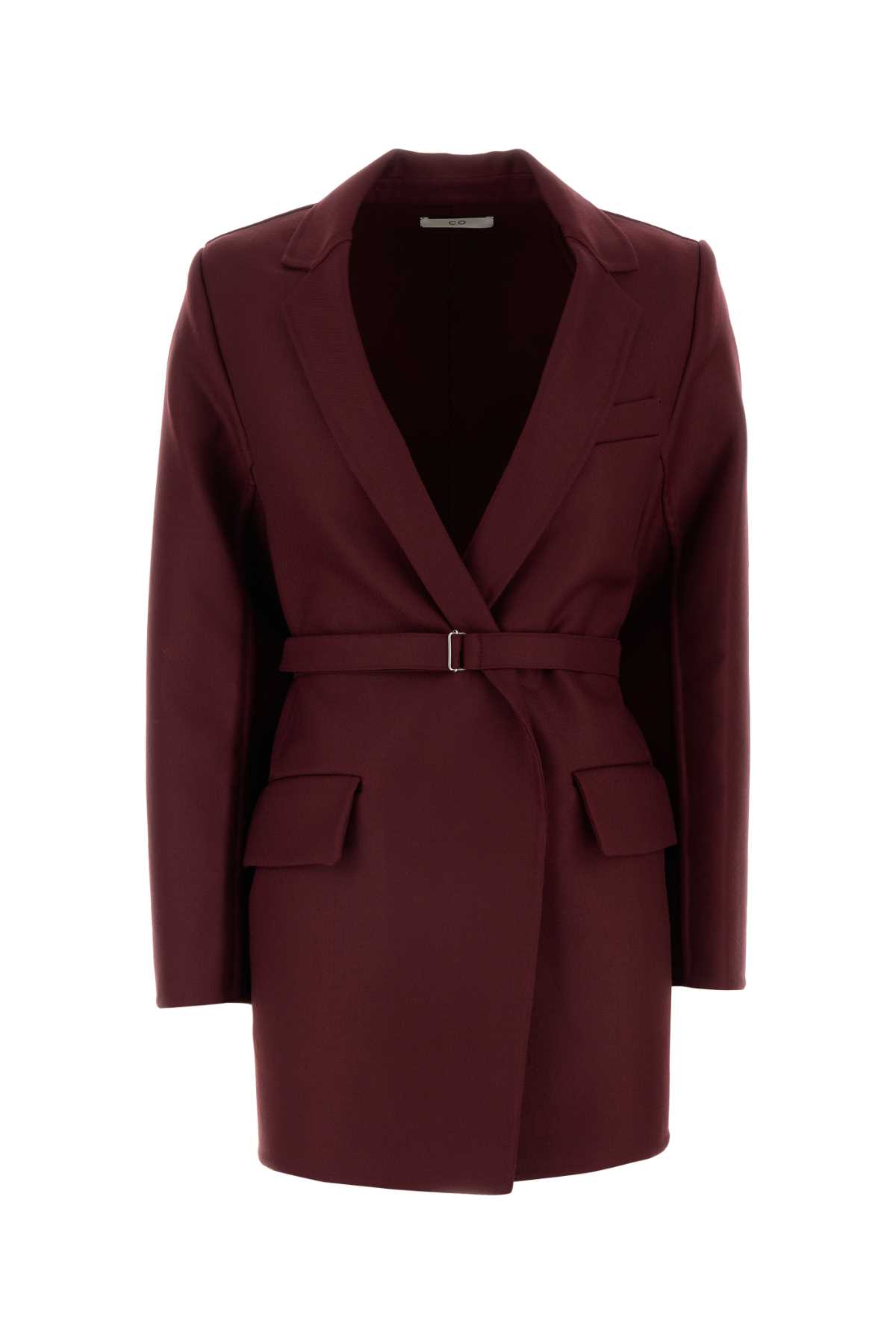 Burgundy Wool Blazer