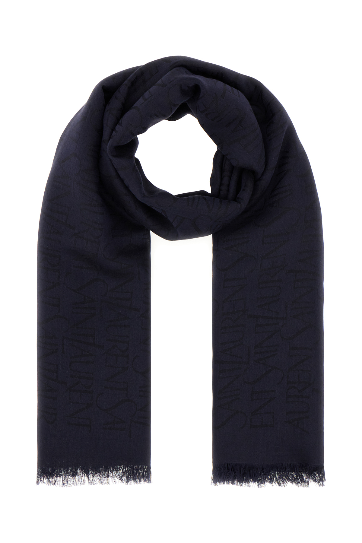 Navy Blue Modal Blend Scarf