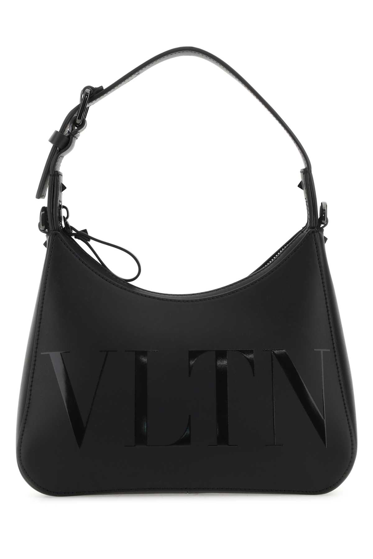 Black Leather Vltn Handbag