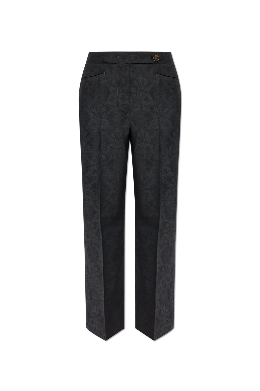 Straight Leg Twill Trousers