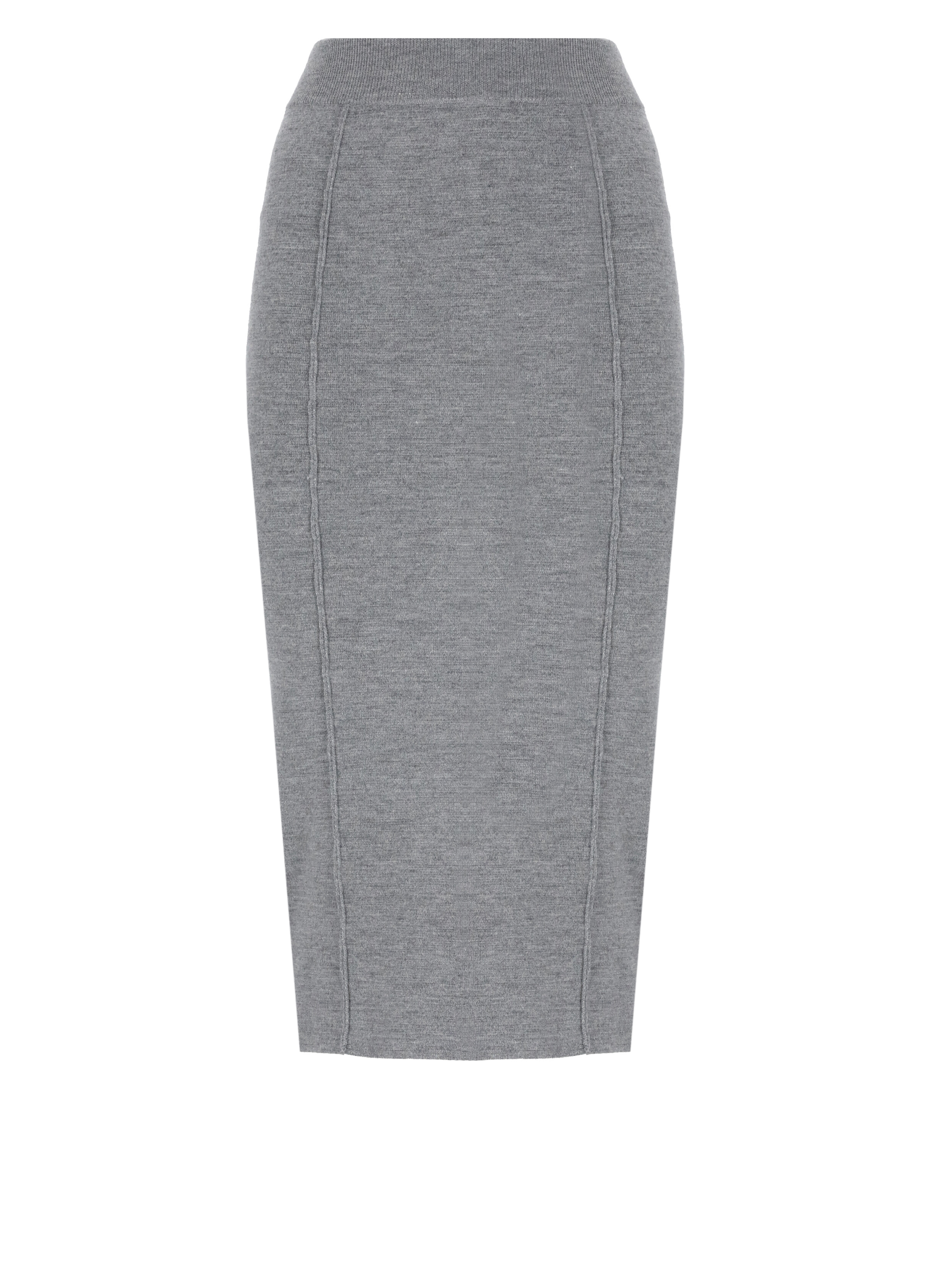 Logo Stitched Midi Skirt Pinko