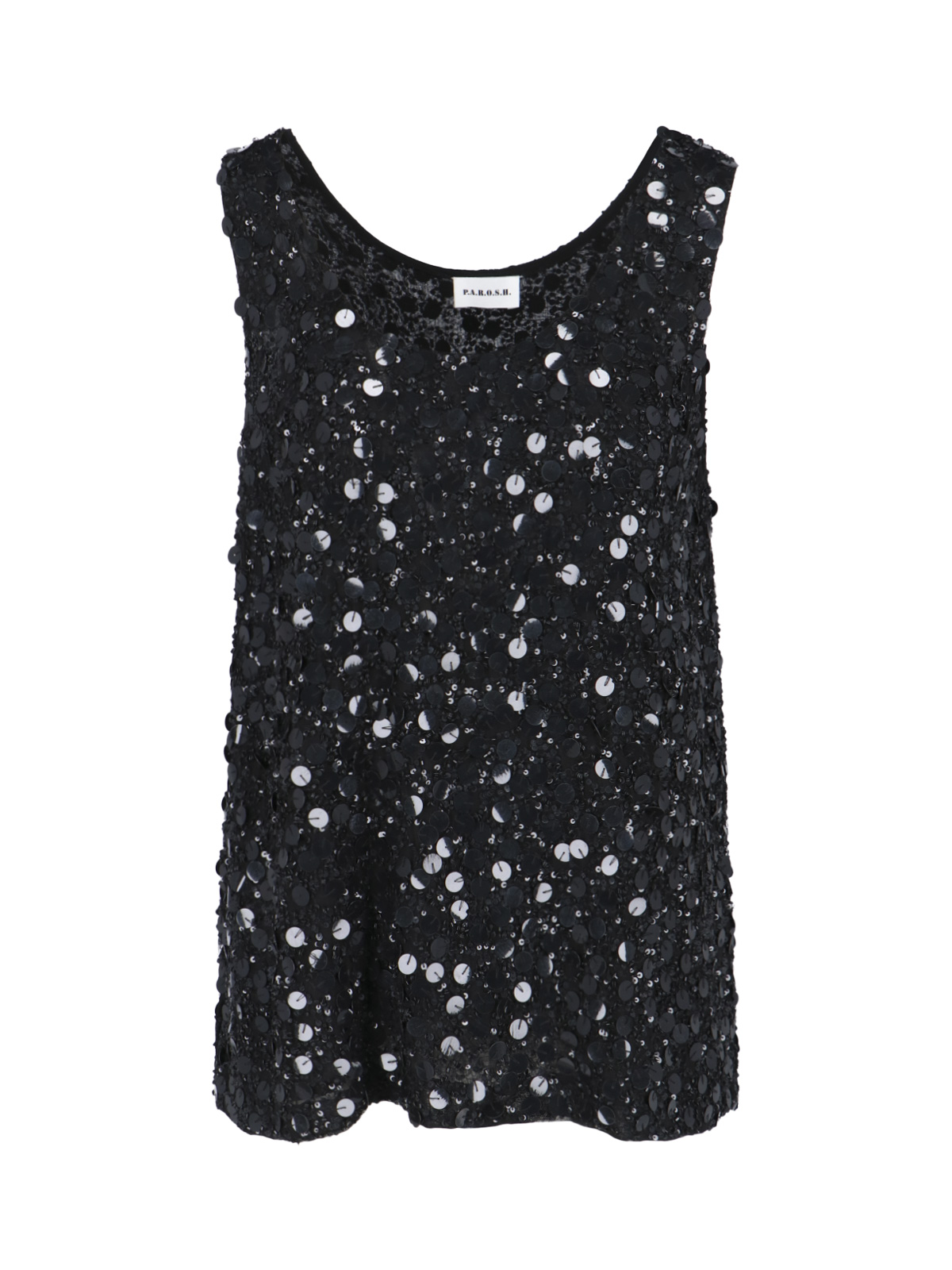 Parosh Sequin Tank Top