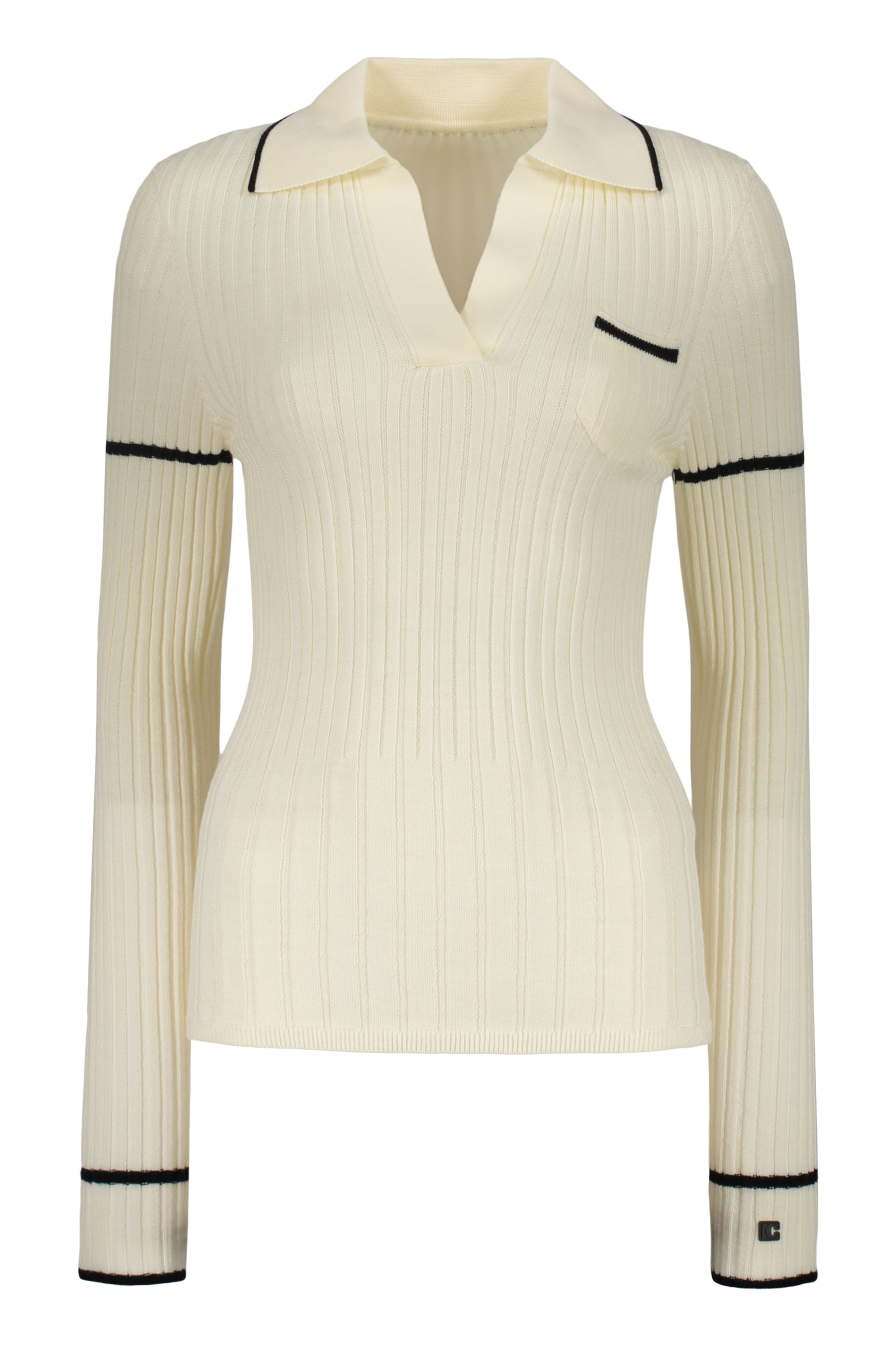 Low Classic Merino Wool Sweater In Ivory