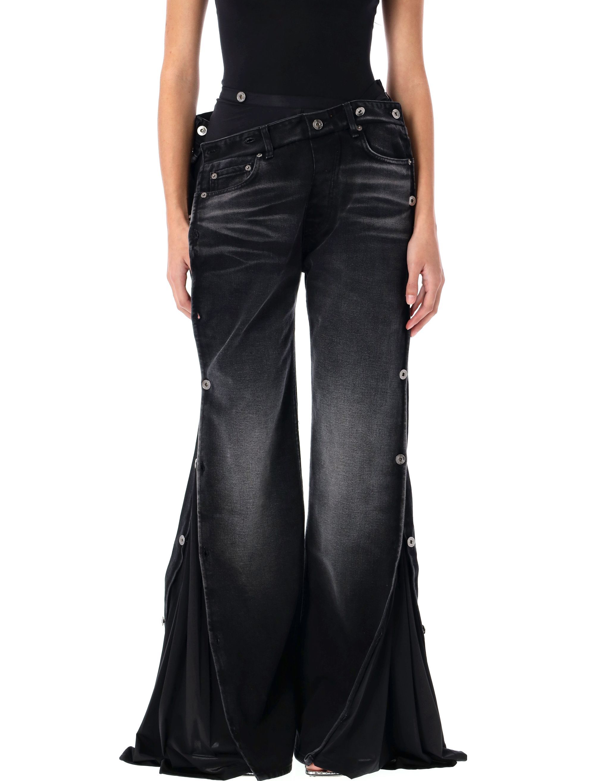 Collasped Waist Jeans