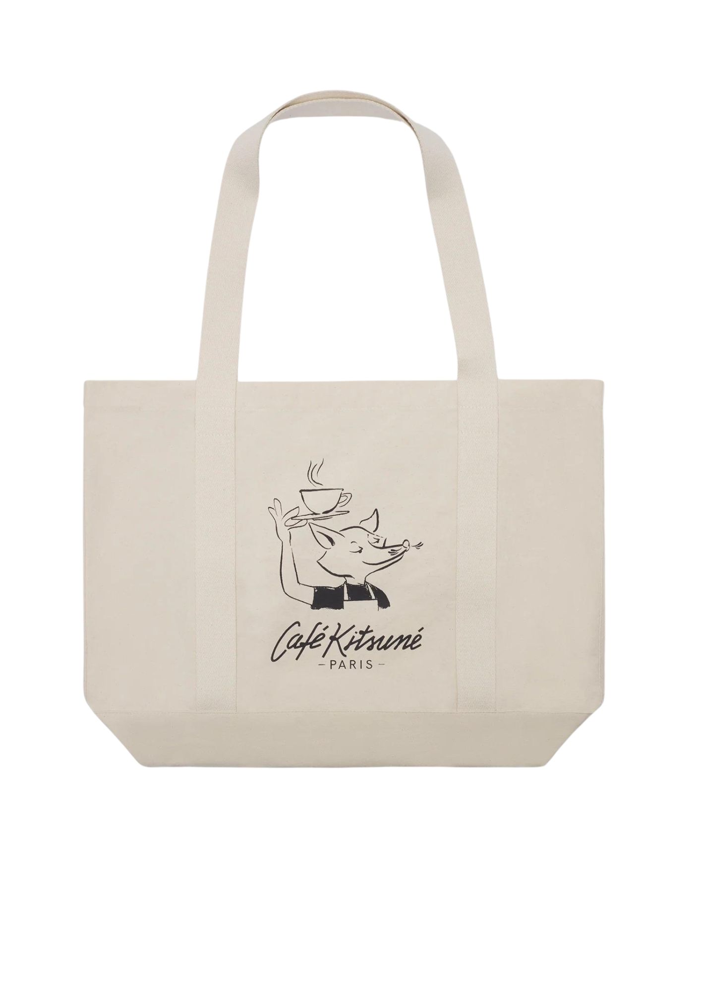 Maison Kitsuné Cafe Kitsune Fox Tote Bag