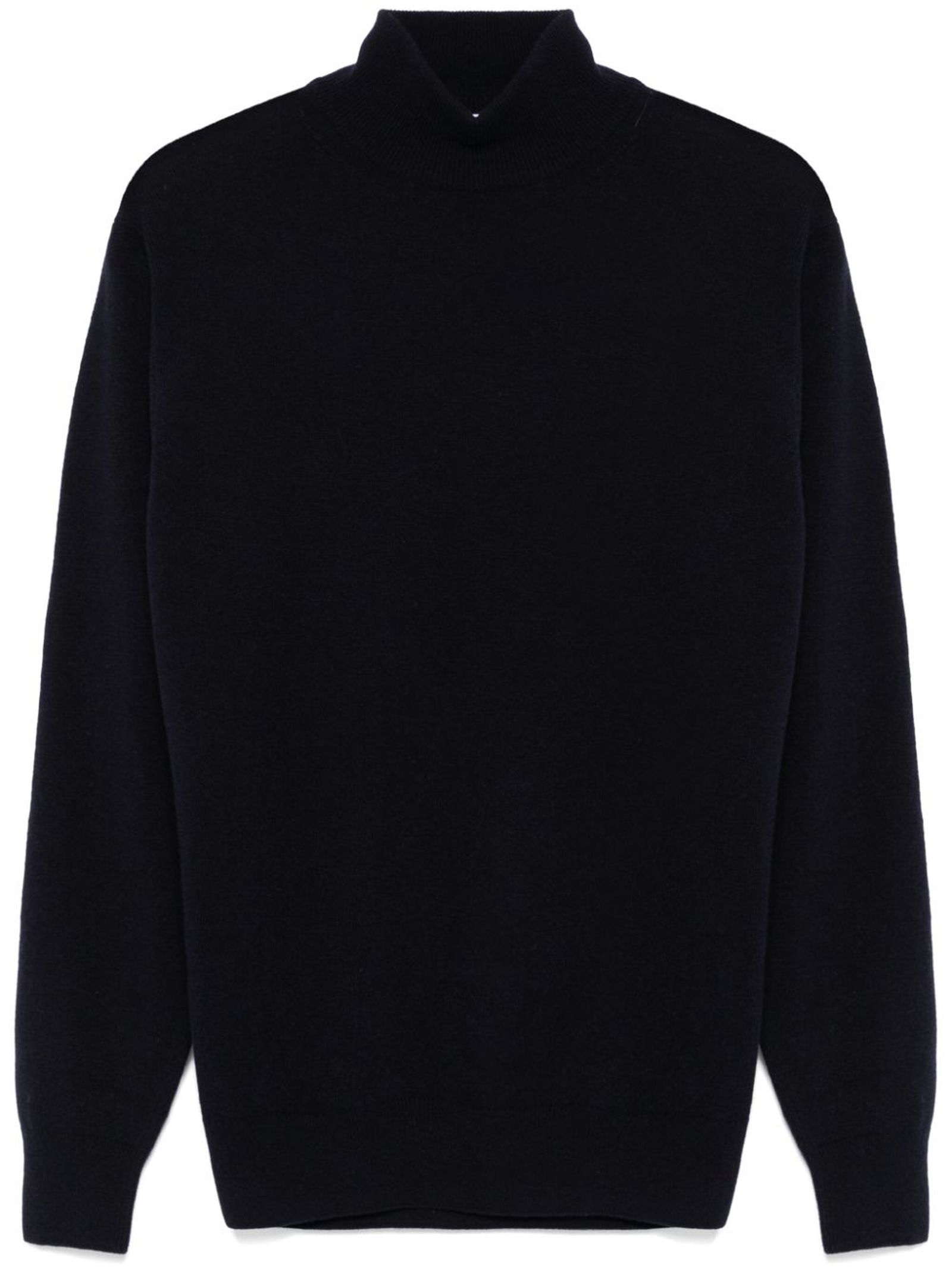 Blue Wool-cashmere Blend Sweater