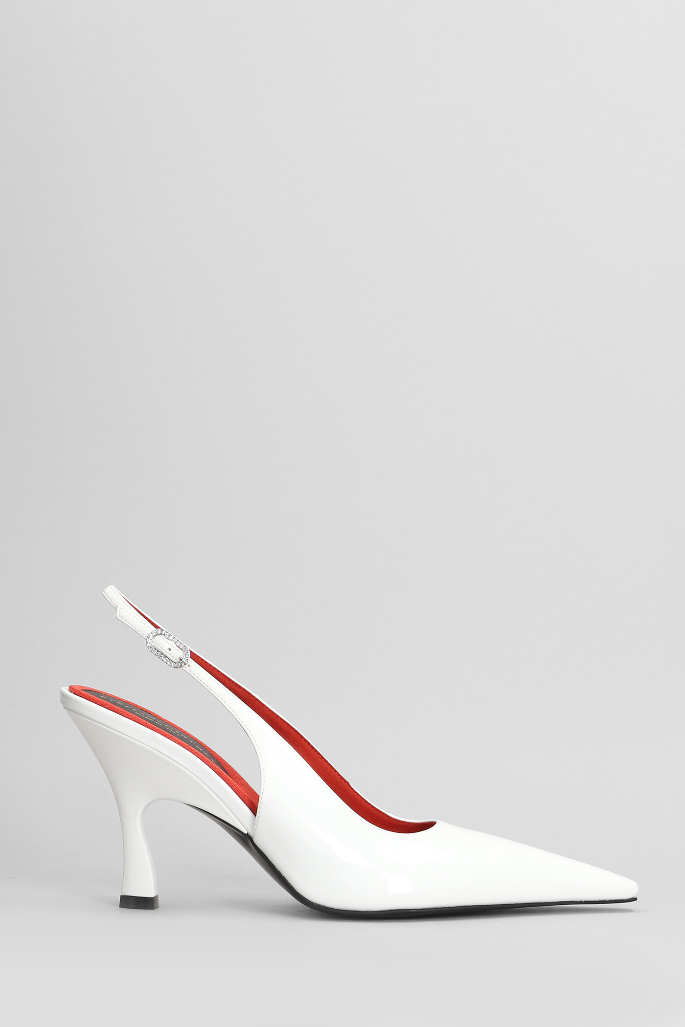 Elsa Pumps In White Patent Leather