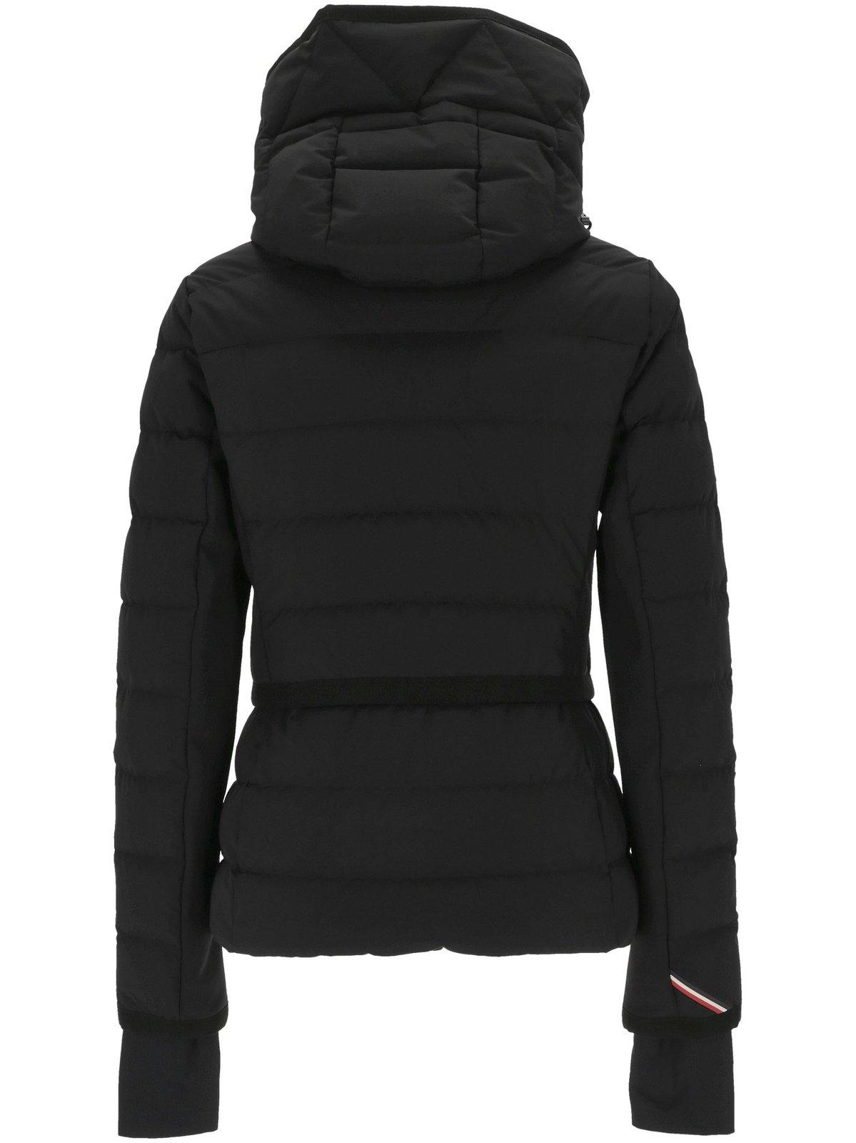 Moncler Hooded Padded Jacket In Nero