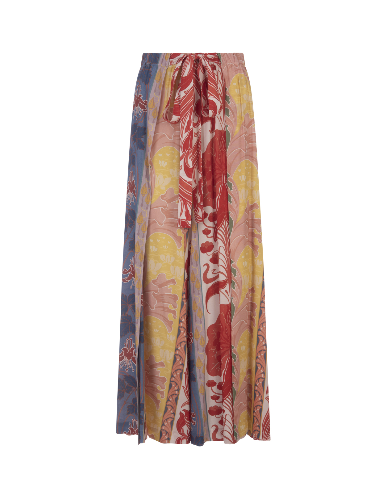 Summer Print Wide Leg Pants