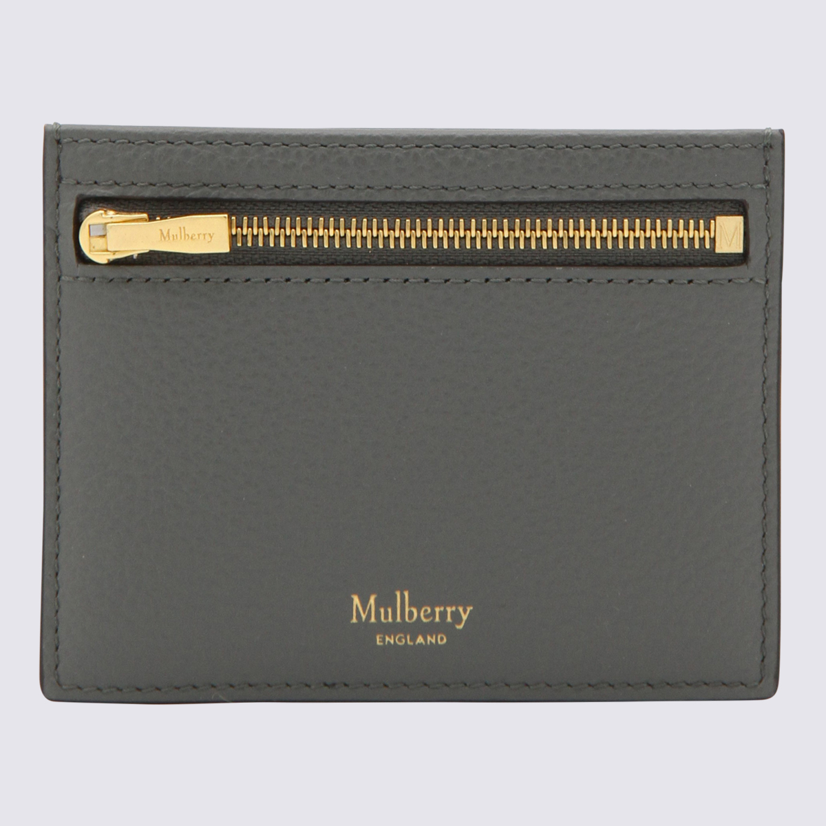 Grey Leather Cardholder