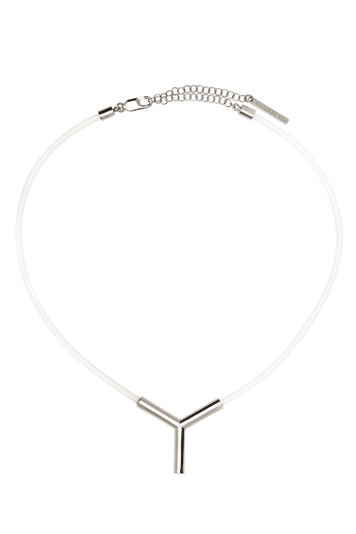 Transparent Pvc Y Necklace