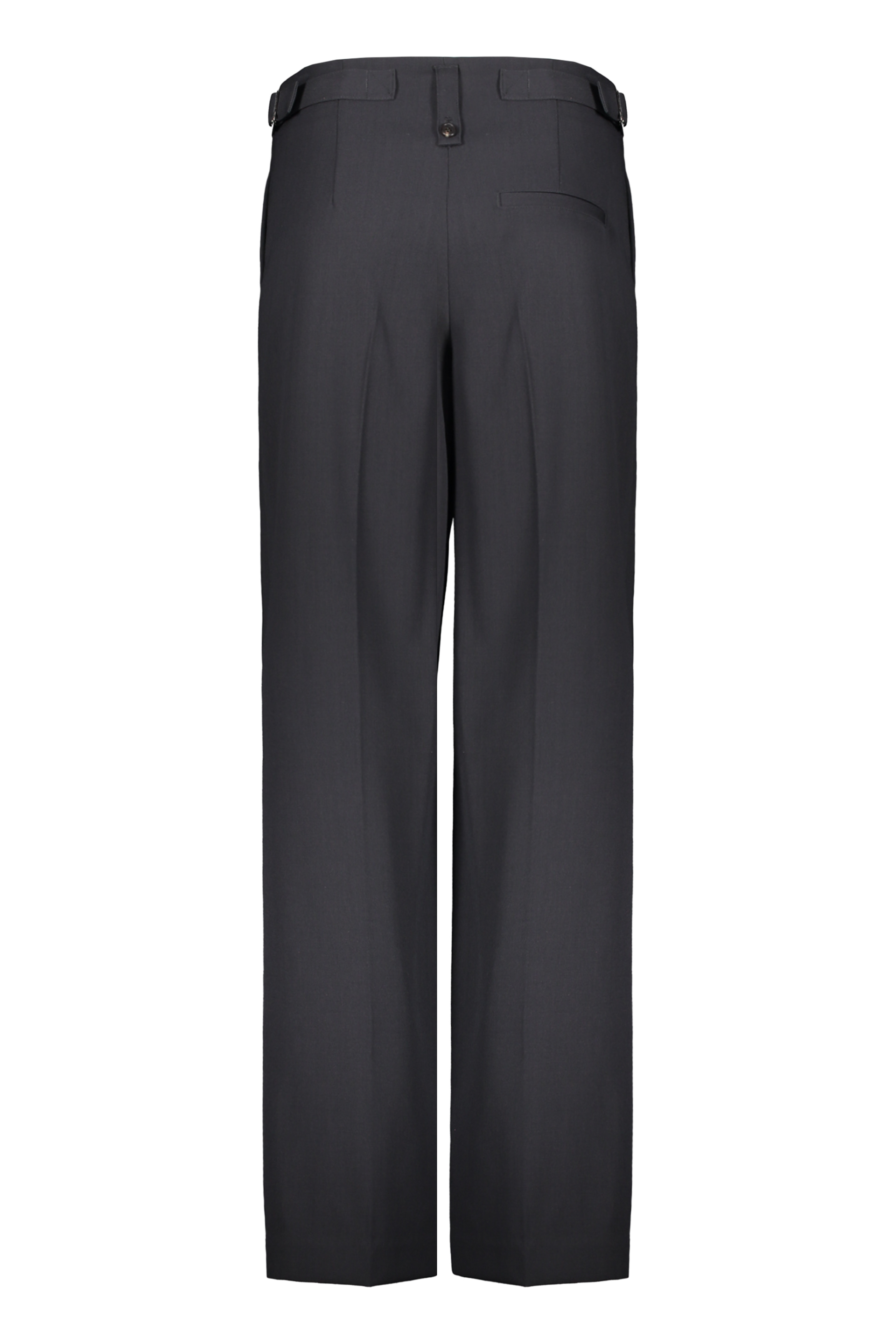Low Classic Wide-leg Trousers In Blue