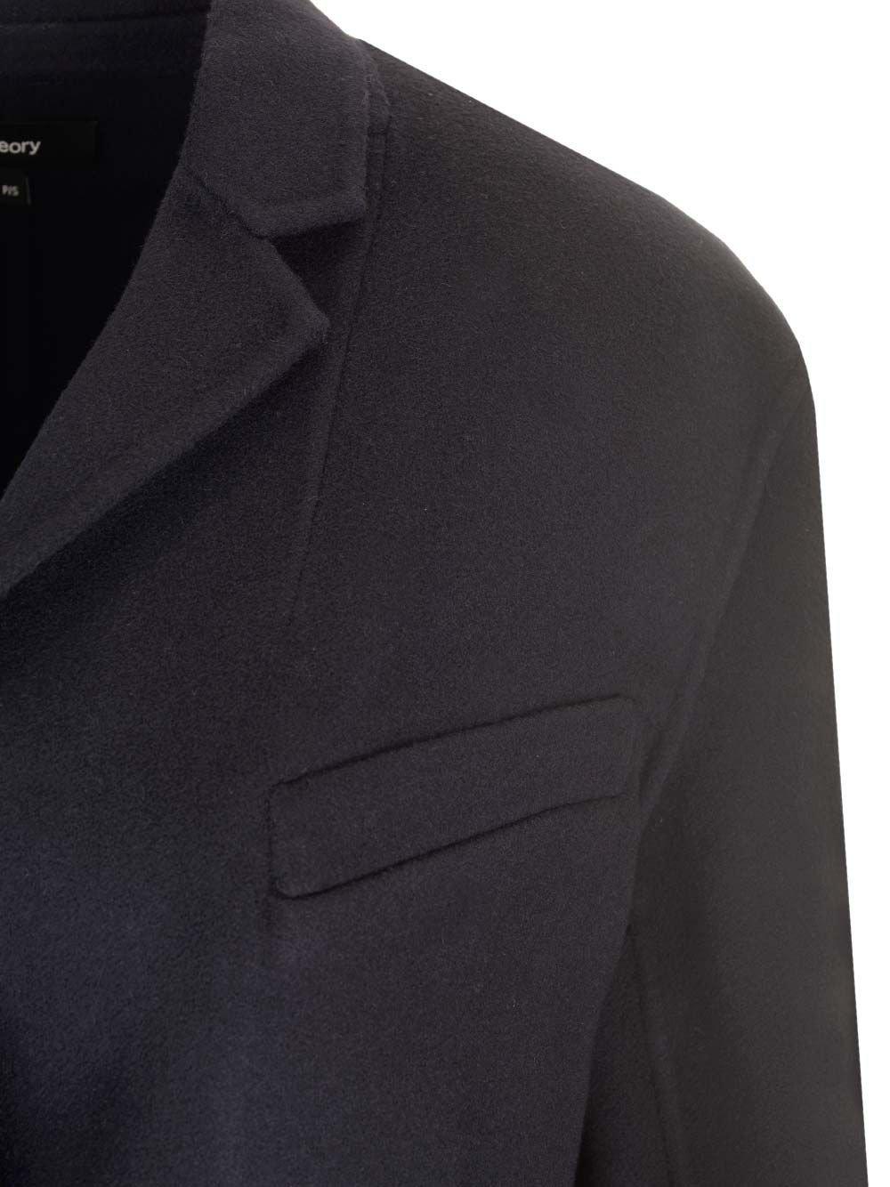 Theory Double-face Oversized Blazer In New Navy