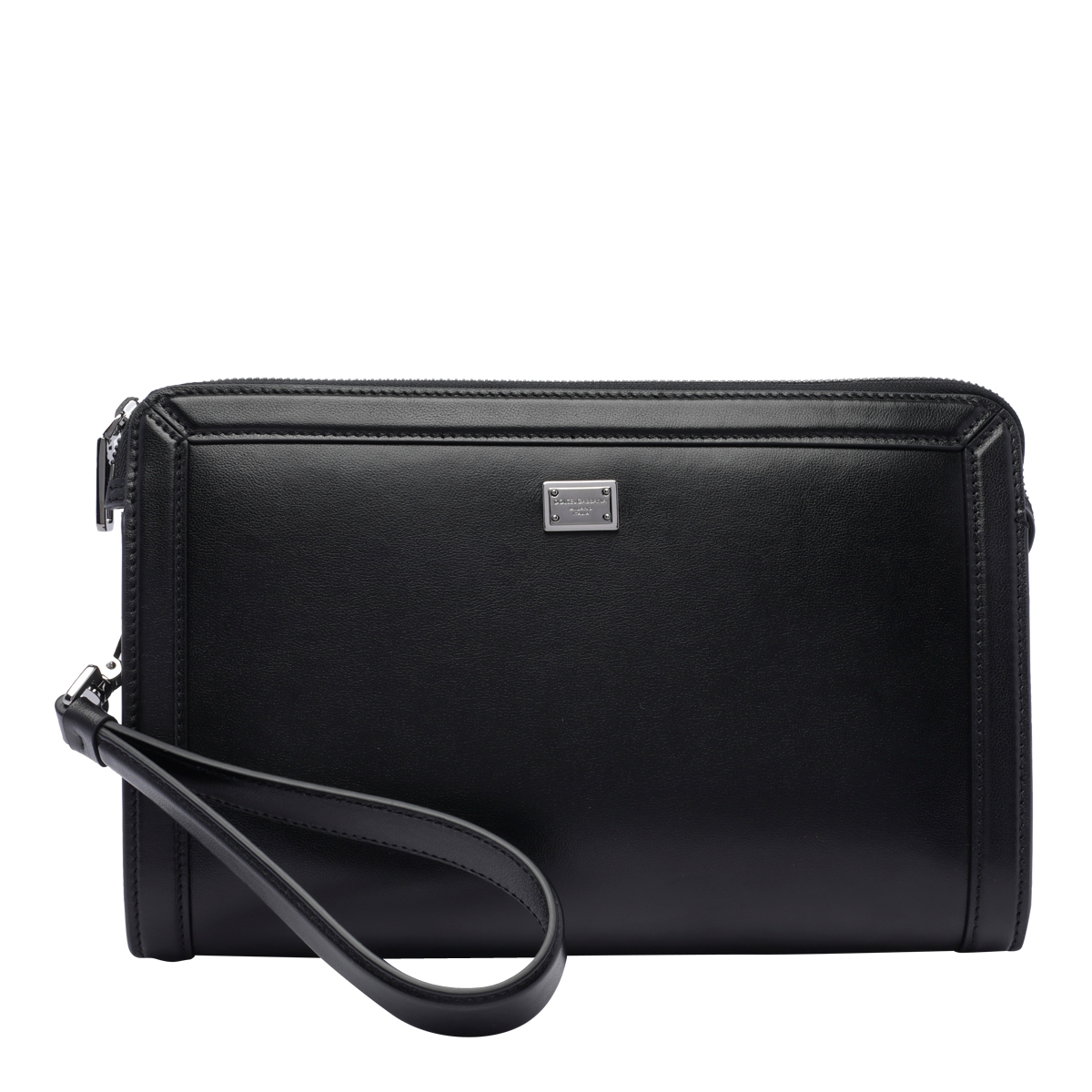 Black Leather Clutch