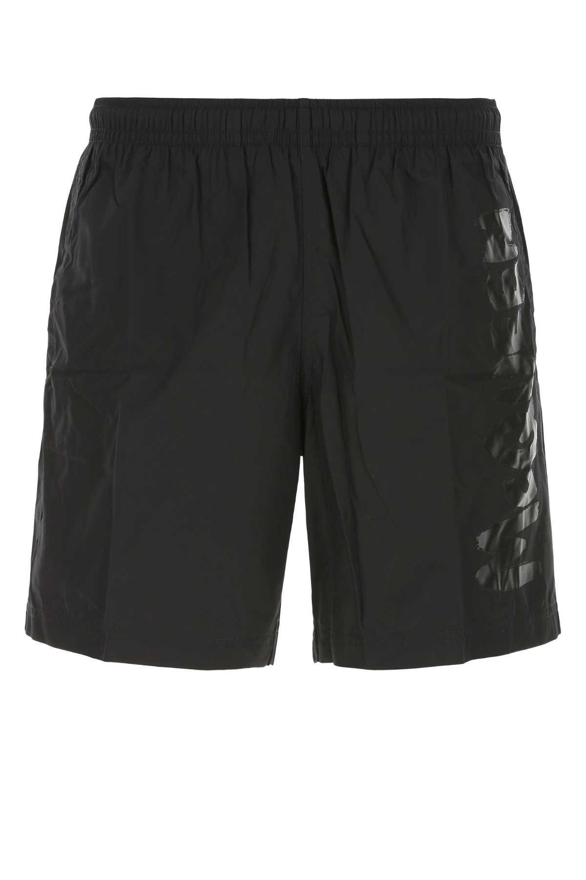 Black Nylon Swimming Shorts