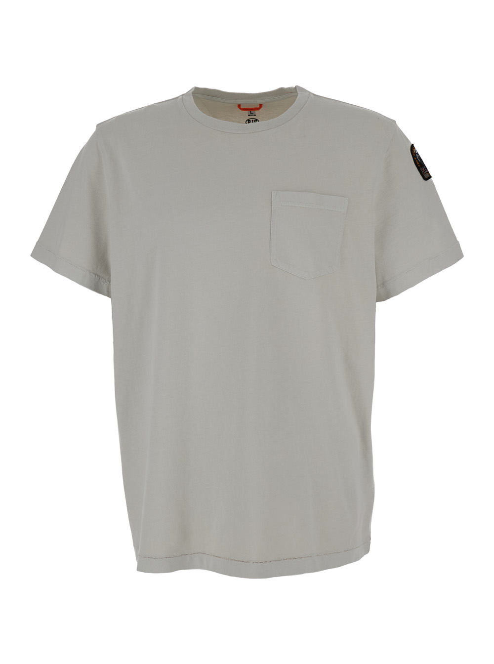 Grey Crew Neck T-shirt In Cotton Man